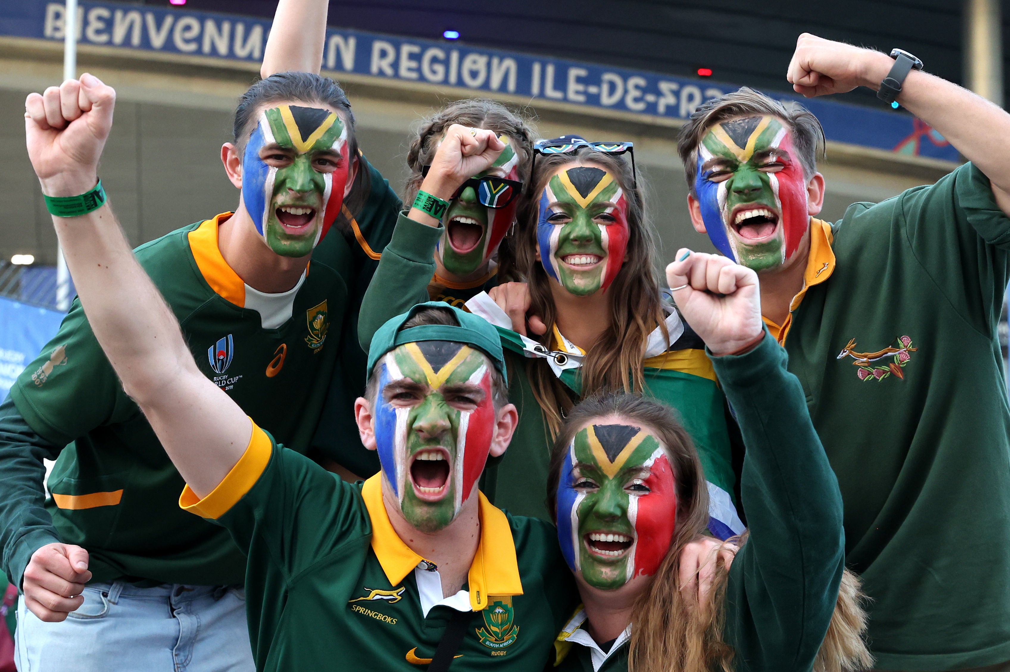 South Africa fans will hope to drown out their English counterparts on Saturday