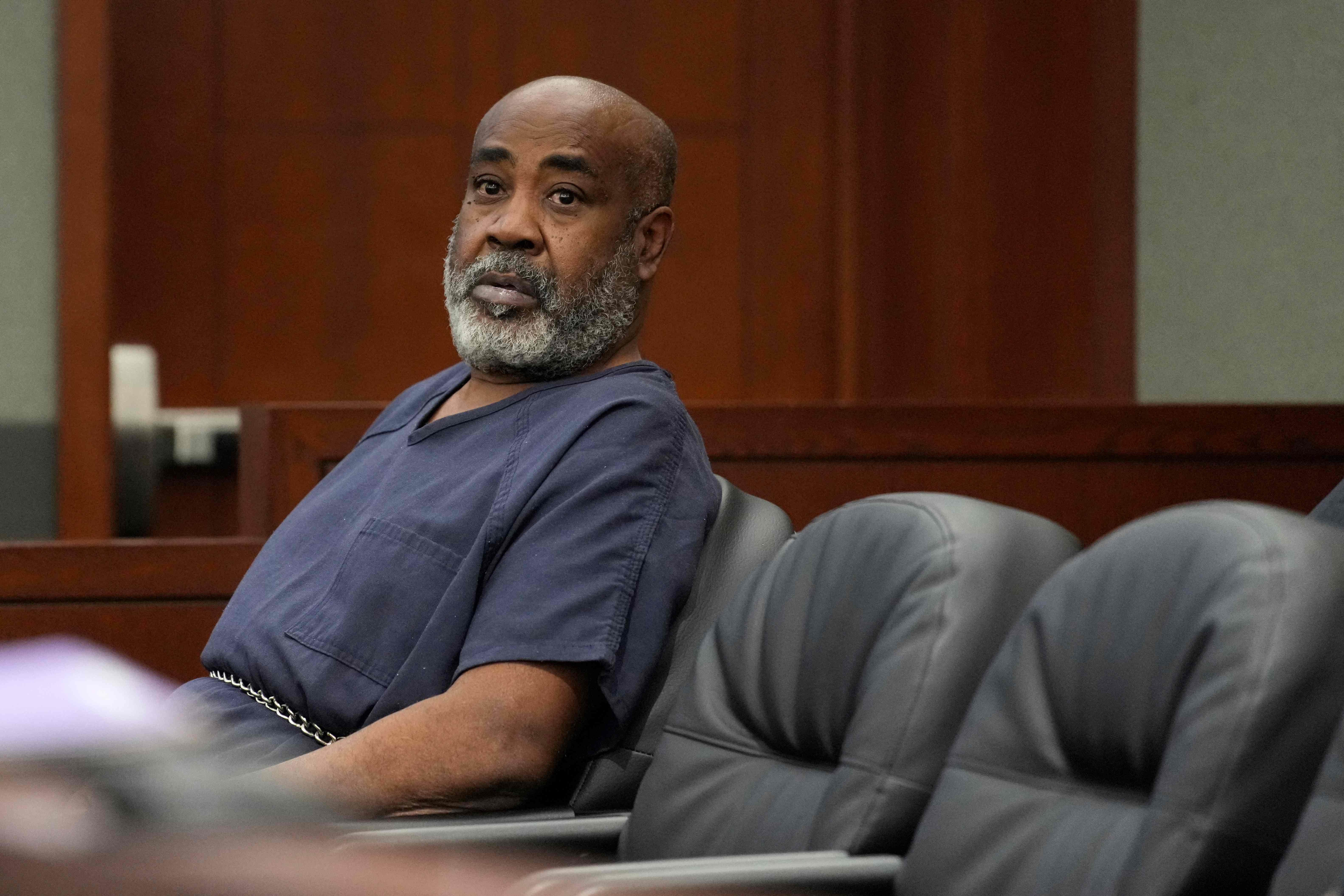 Duane "Keefe D" Davis, 60, appears in a Las Vegas court on October 19, 2023 for his arraignment