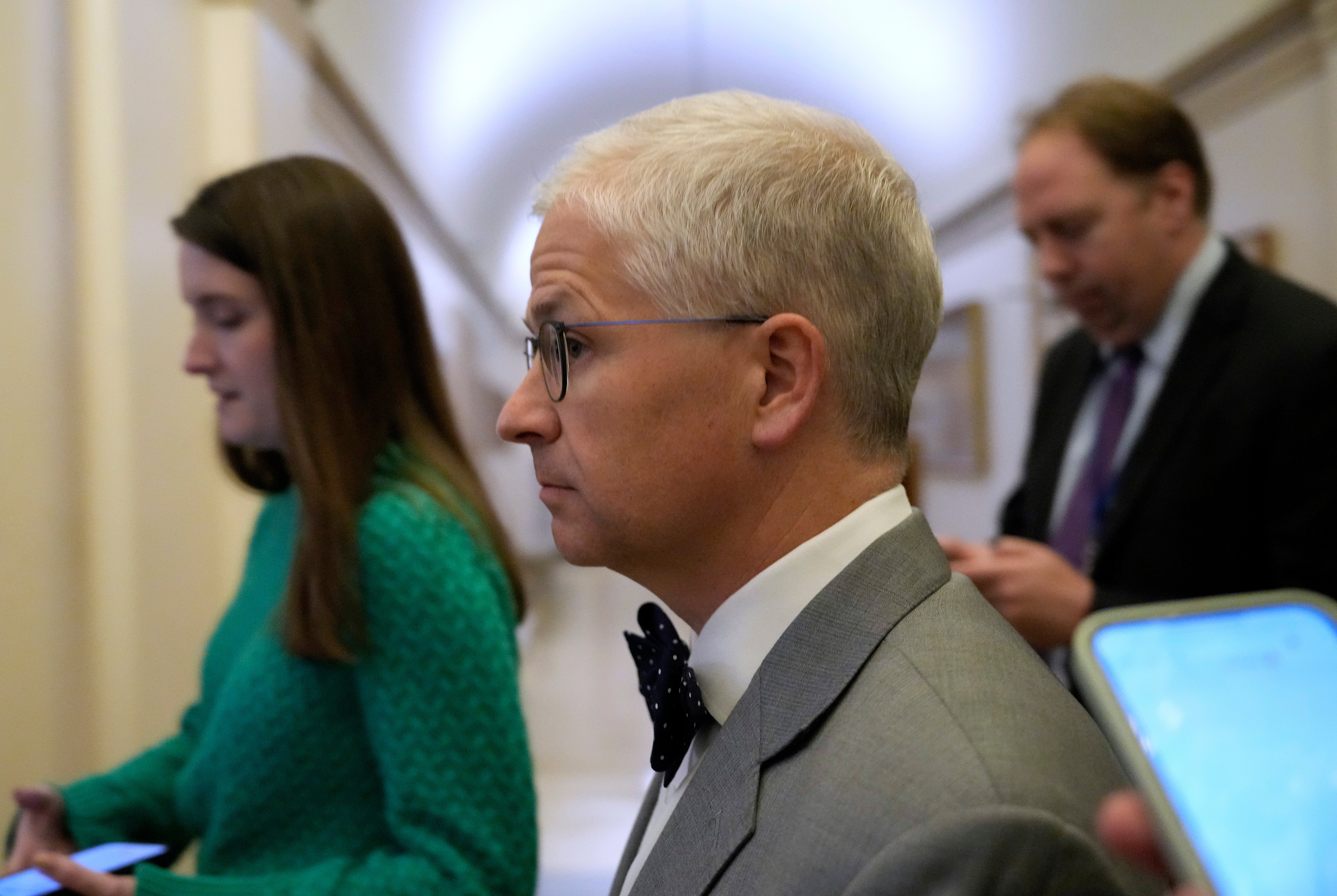 Patrick McHenry in the halls of Congress on 19 October