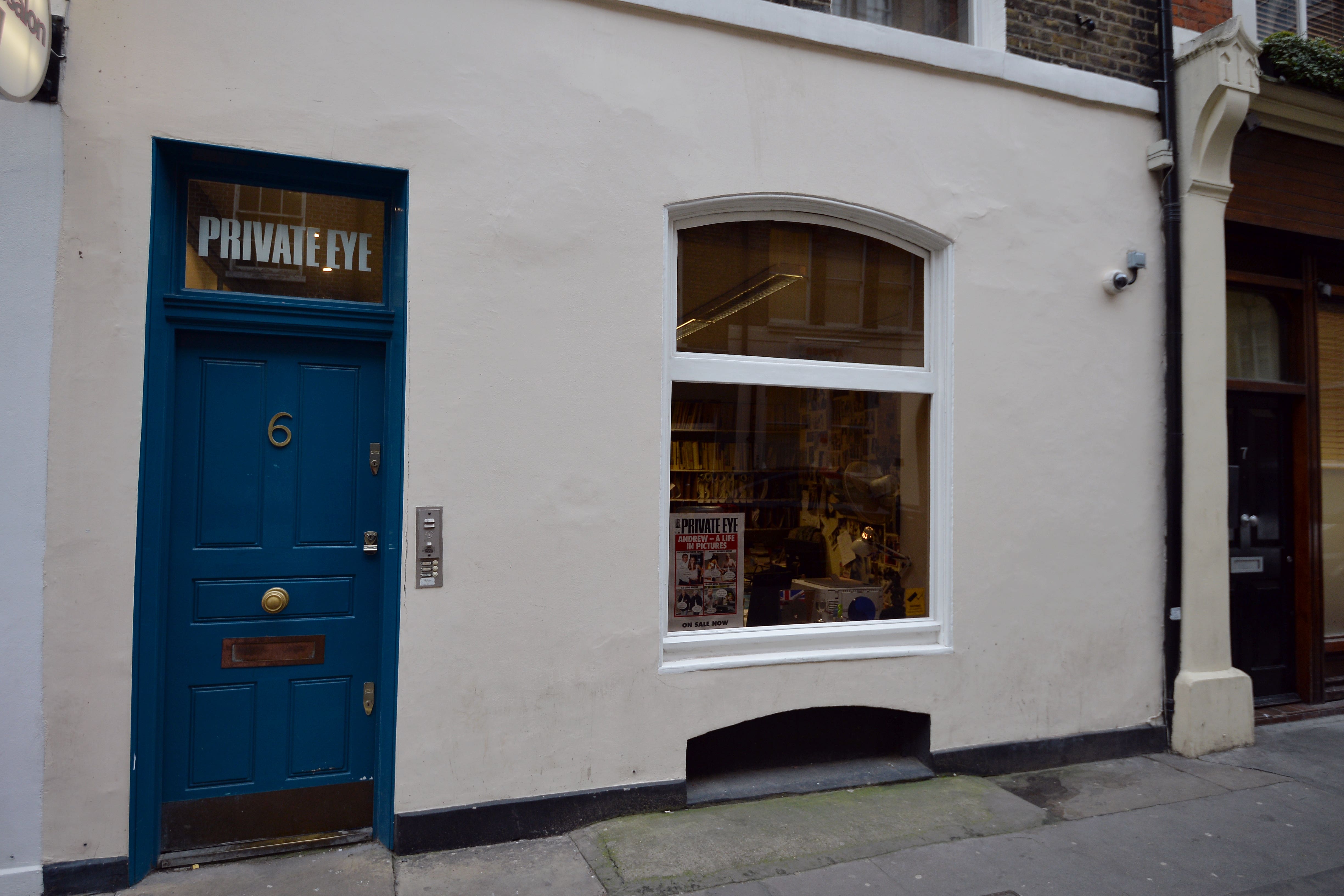 A general view of the Private Eye offices in Soho, London (John Stillwell/PA)