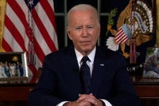 Israel-Gaza war live: Biden to address America as Israeli troops mass at Gaza border