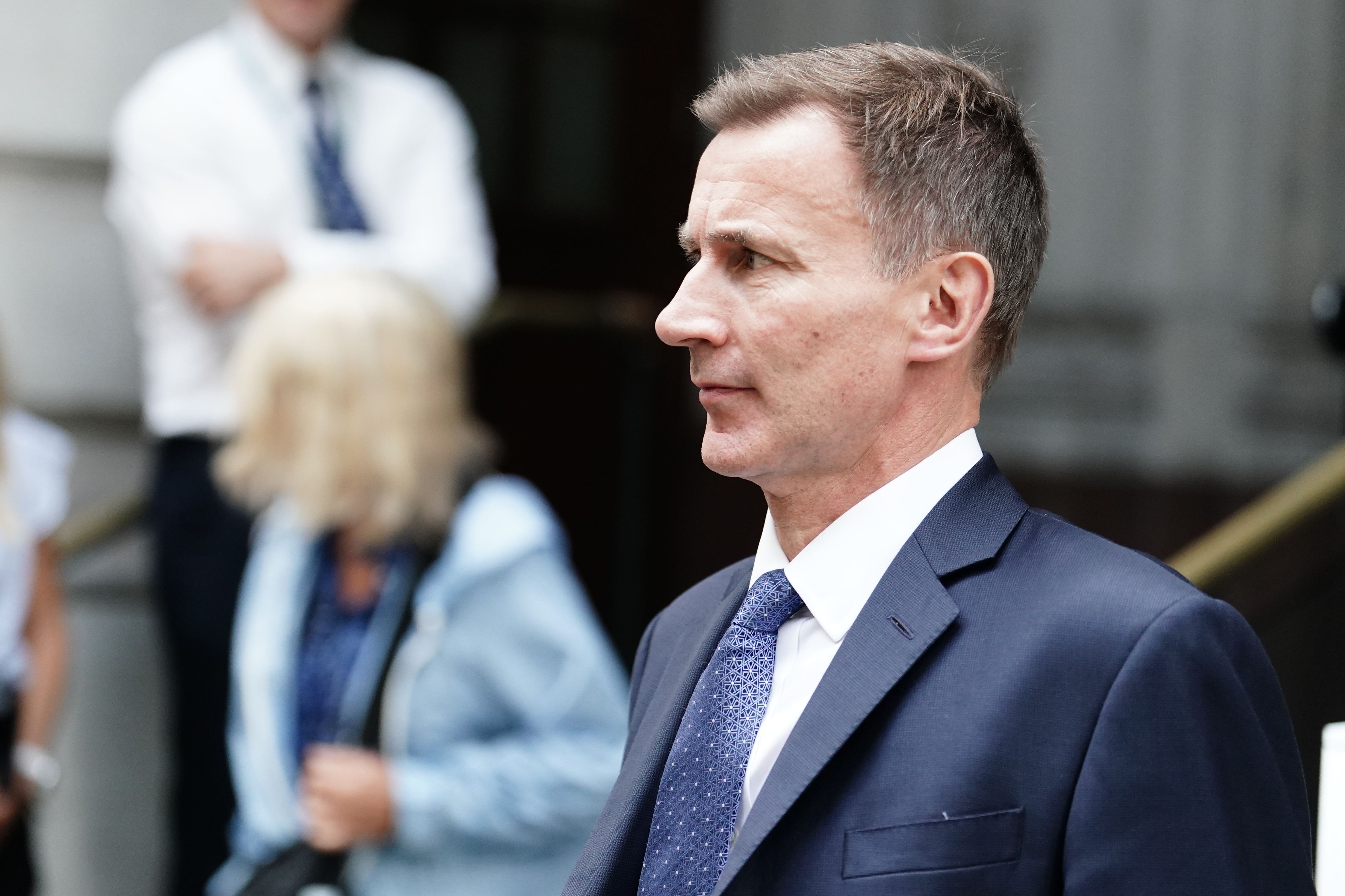 Chancellor of the Exchequer Jeremy Hunt (Jordan Pettitt/PA)