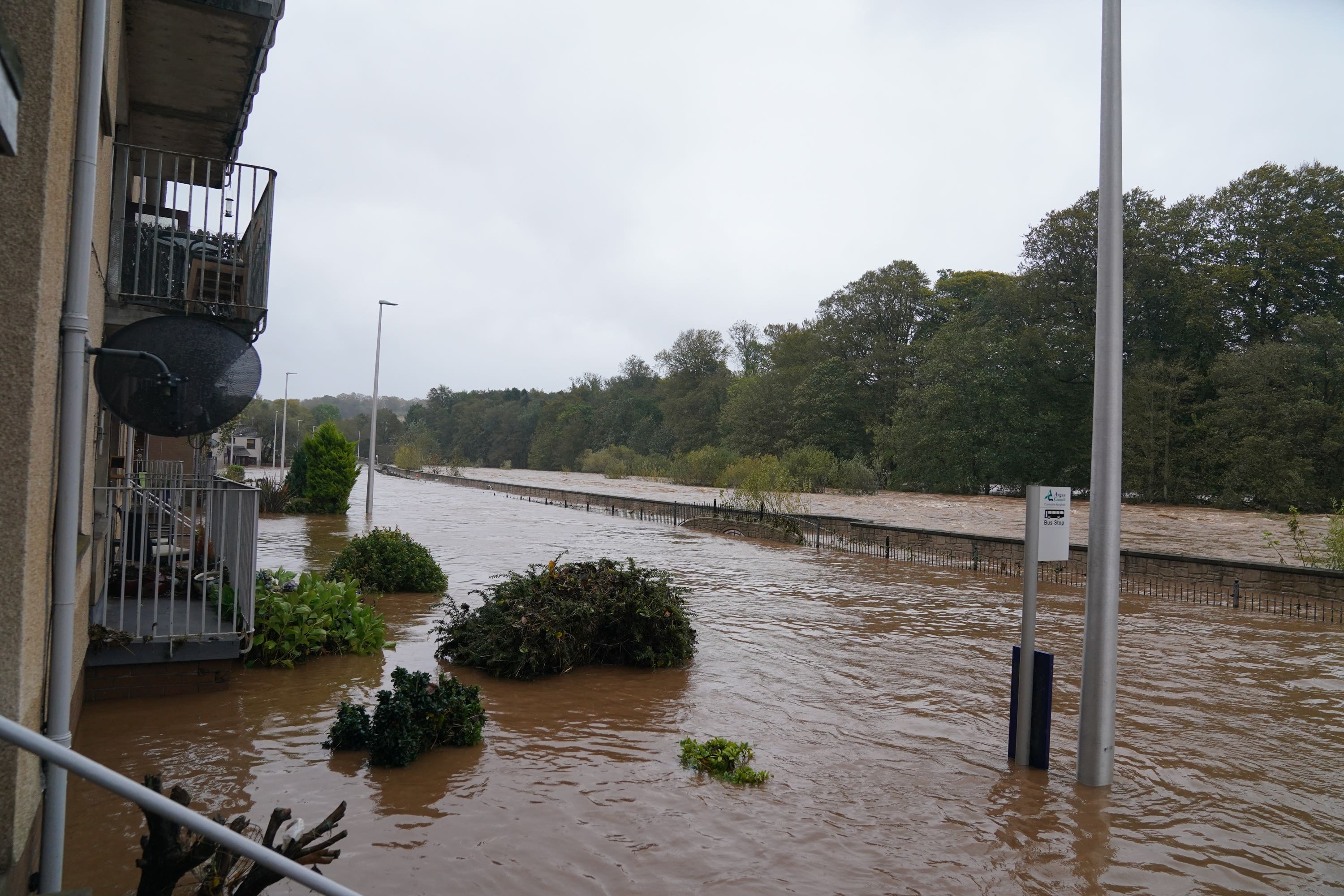 Storm Babet has battered the country (Andrew Milligan/PA)