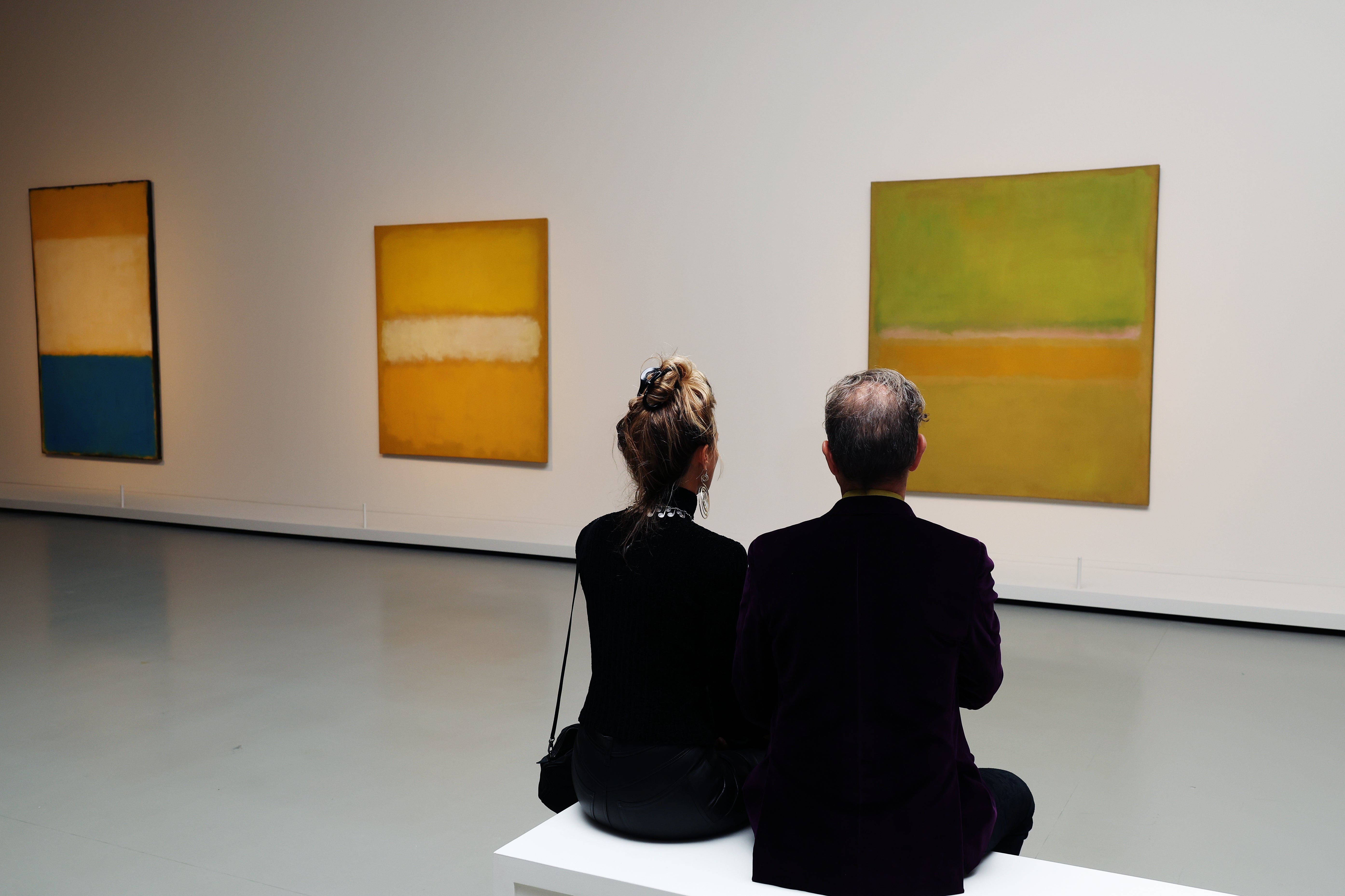 General view during the Mark Rothko’s Retrospective : Opening Night at La Fondation Louis Vuitton on 17 October, 2023