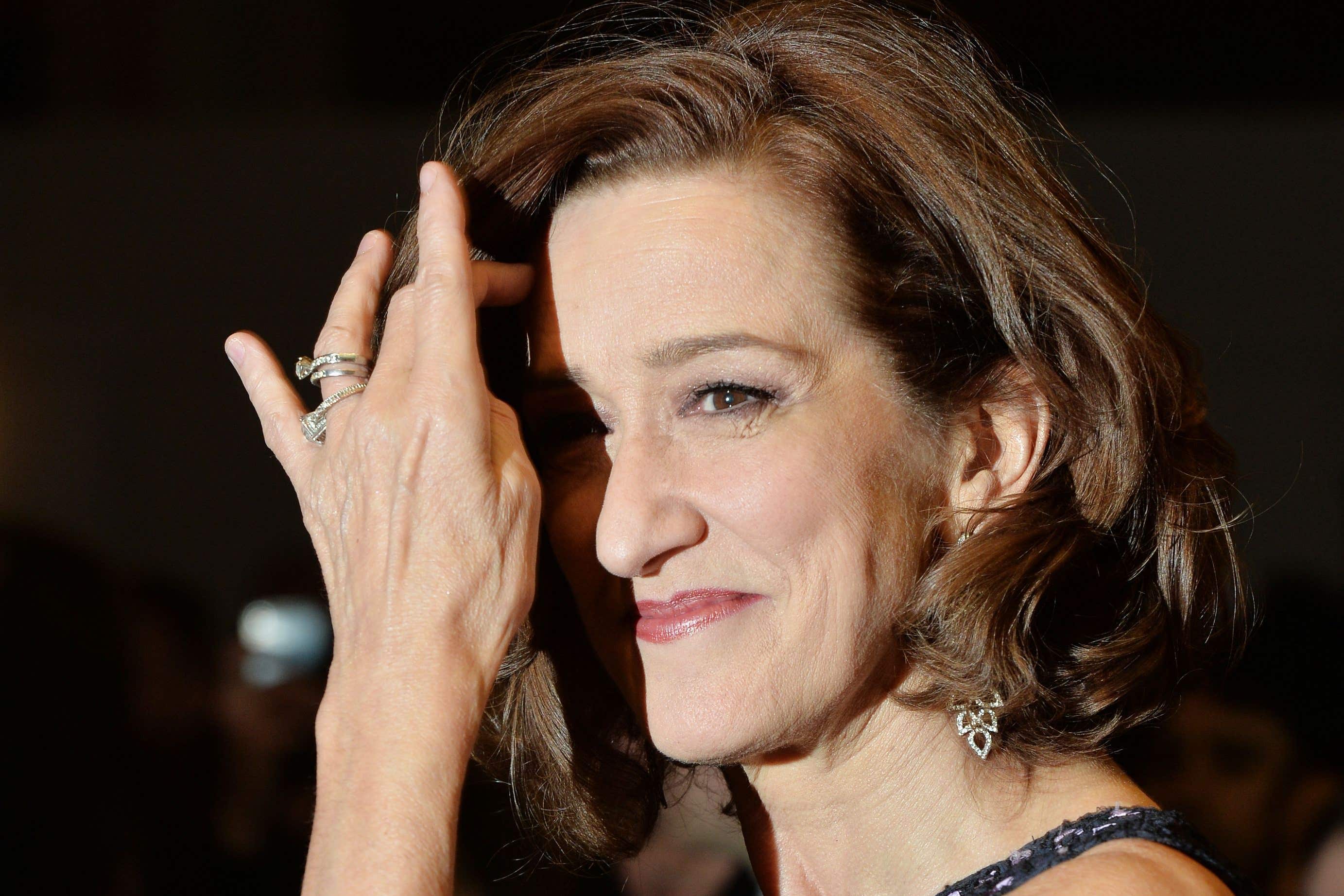 Haydn Gwynne attends the What’sOnStage Awards at the Prince of Wales Theatre, London.