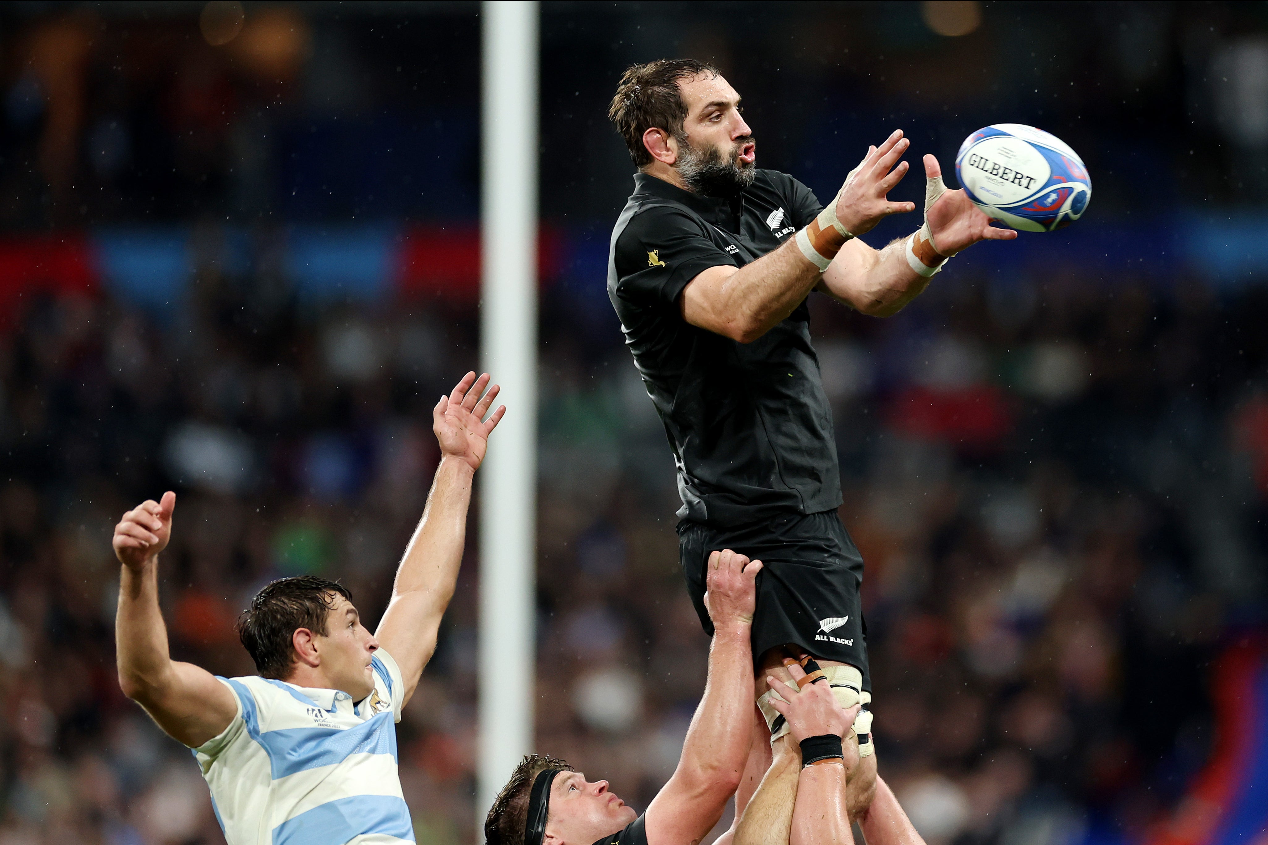 Veteran lock Sam Whitelock helped lay the foundations for New Zealand’s win