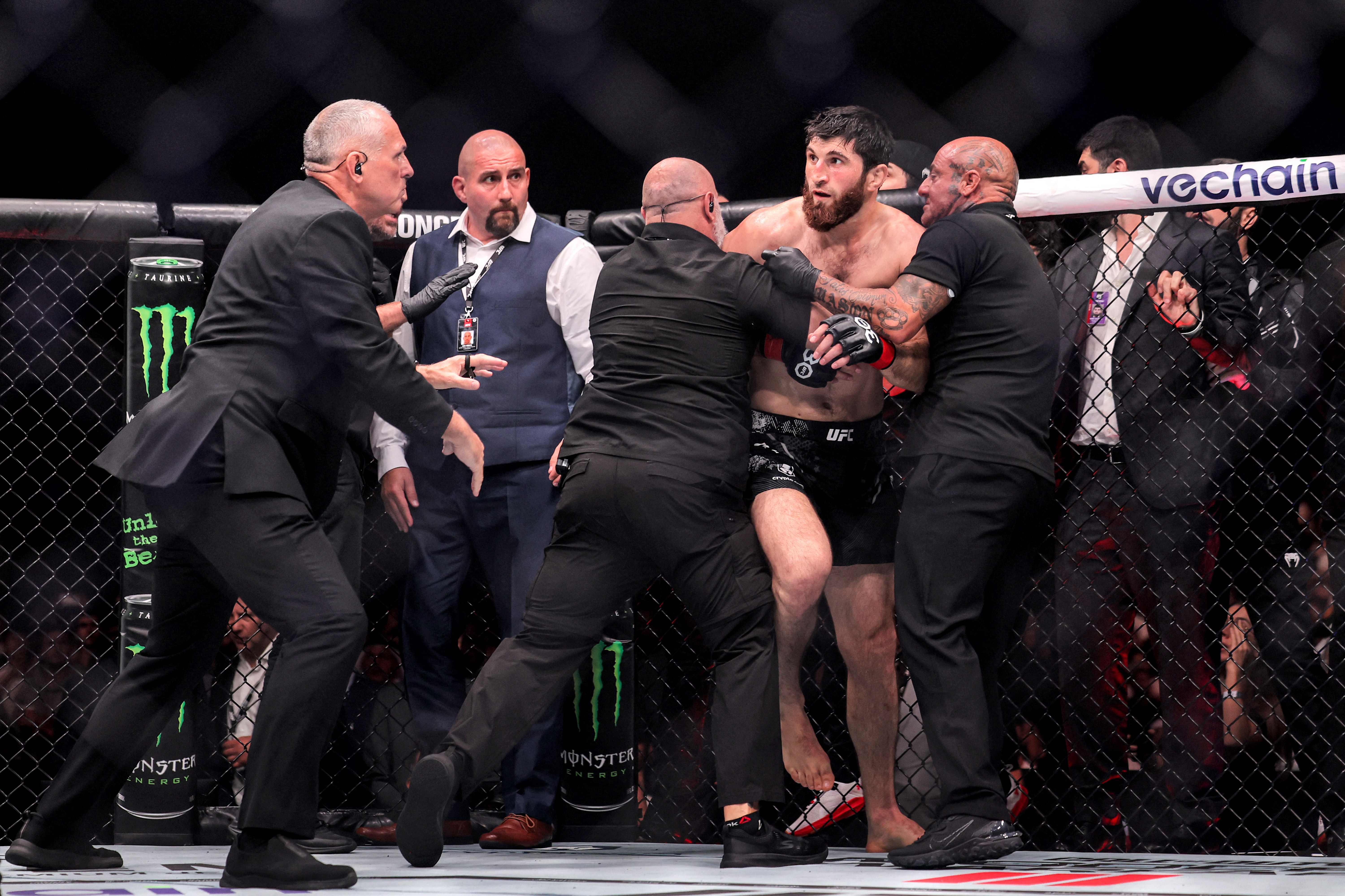 Ankalaev and Walker threatened to clash again after the fight was ruled a No Contest