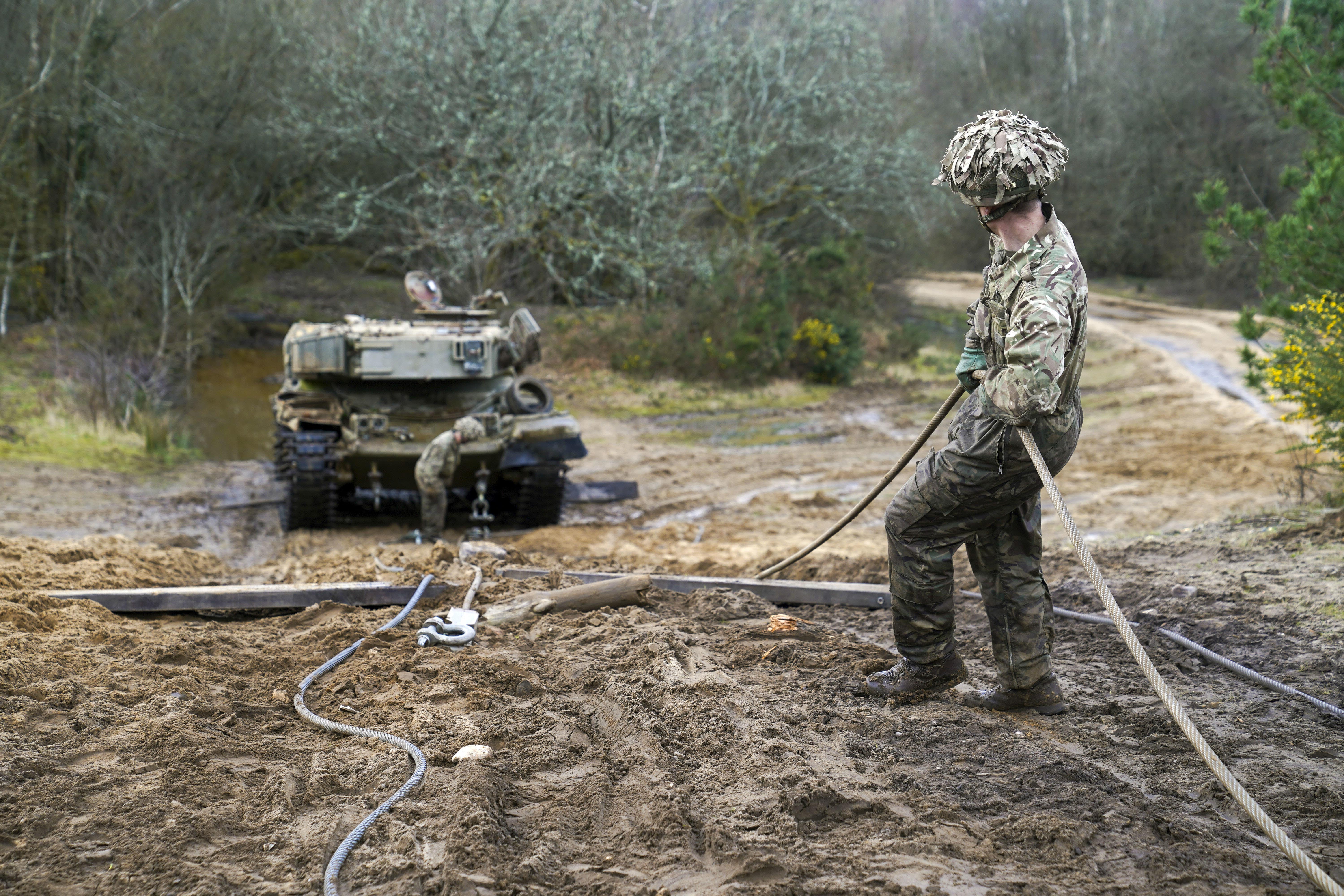 The two-week training package was developed after a request from Ukraine (Steve Parsons/PA)