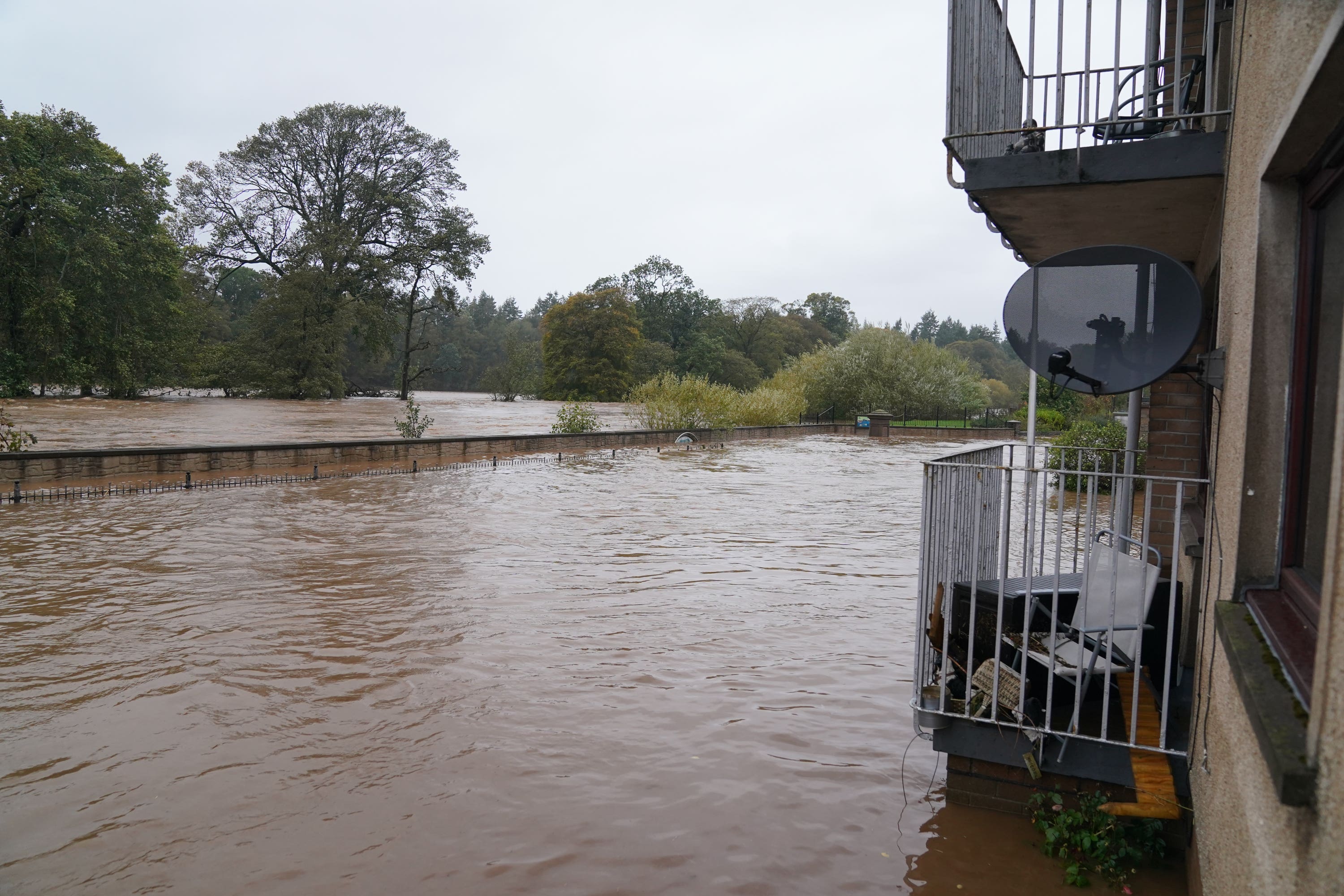 River Street in Brechin was hit by flooding (Andrew Milligan/PA)