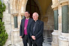 Archbishop of Canterbury condemns bombing of civilians in Gaza and calls for ceasefire in Jerusalem visit
