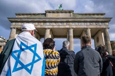 European rallies urge end to antisemitism as pro-Palestinian demonstrations continue worldwide