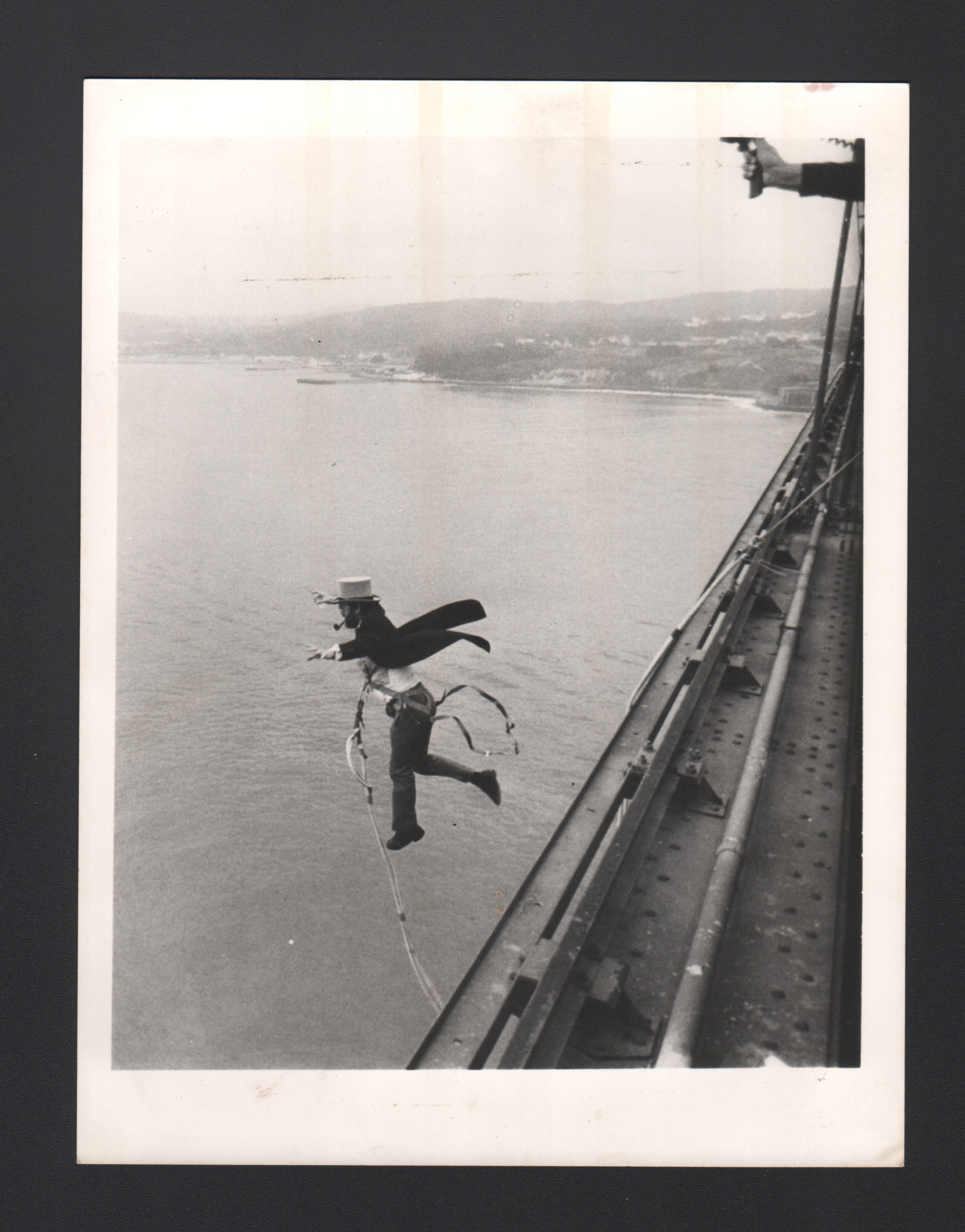 The group went on to bungee jump from the Golden Gate Bridge