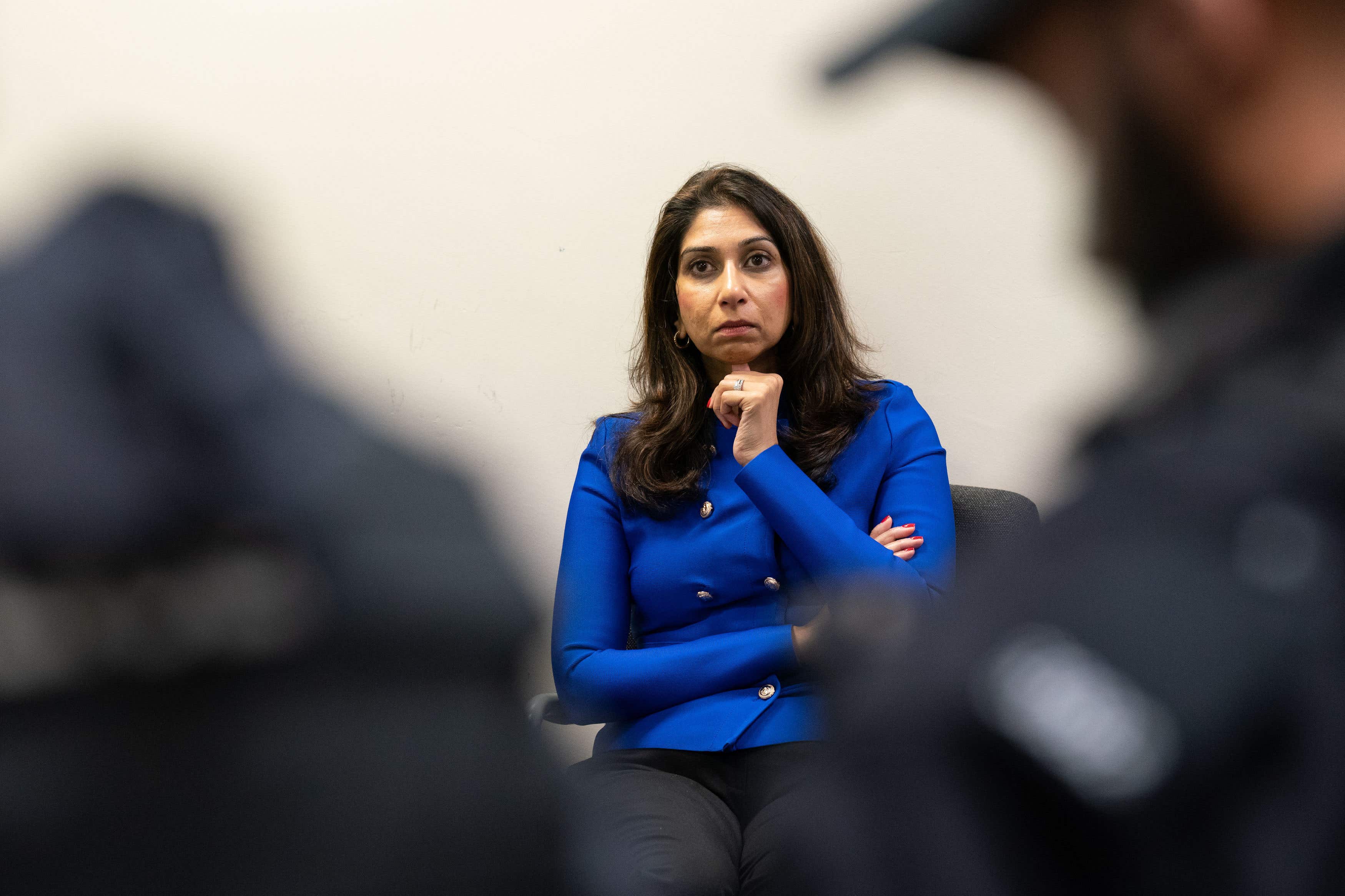 Home Secretary Suella Braverman met Sir Mark Rowley on Monday (Joe Giddens/PA)