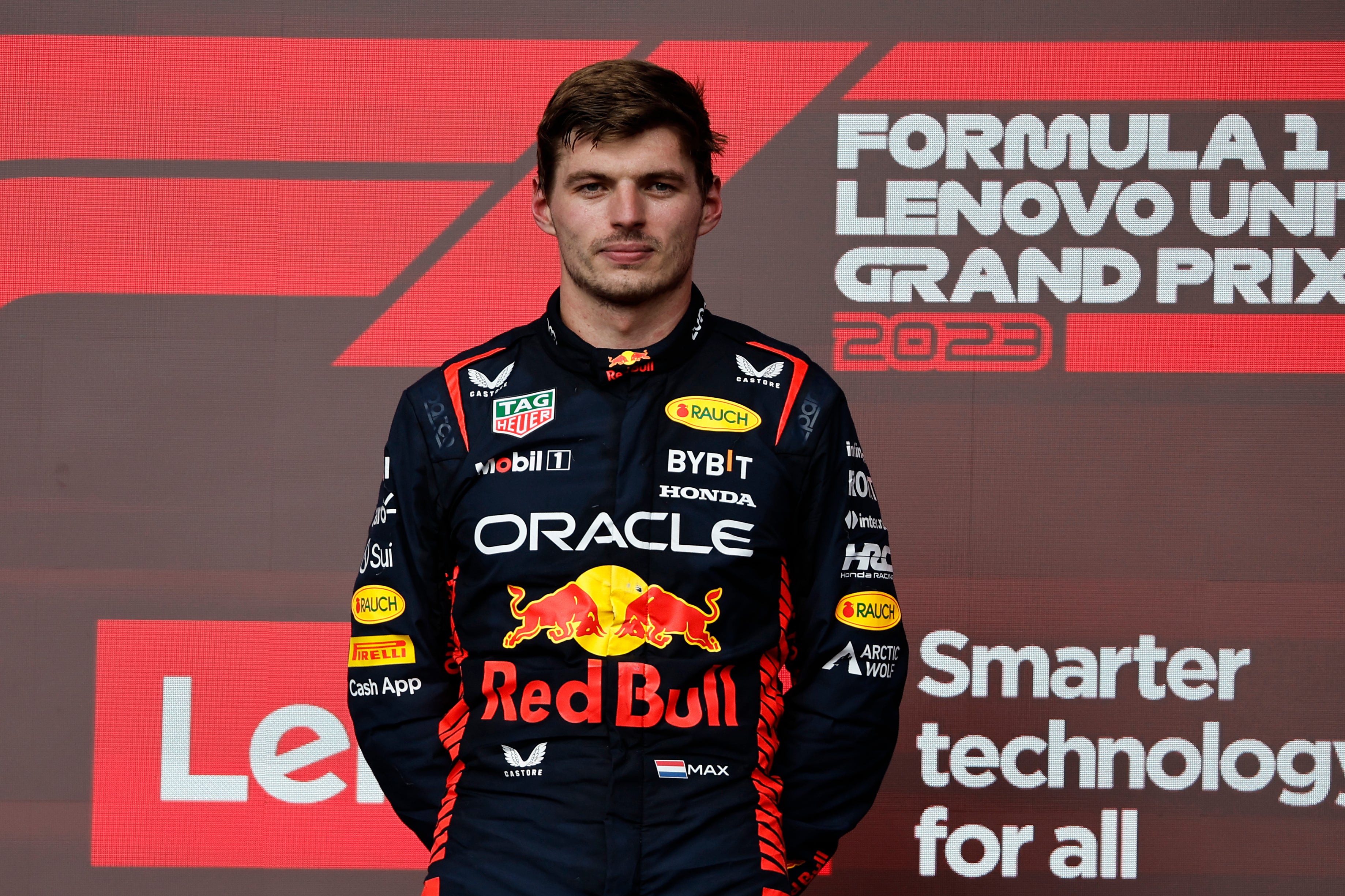 Max Verstappen was booed on the podiun in Austin on Sunday