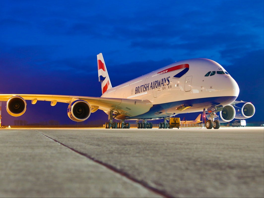 British Airways Airbus A380 aircraft