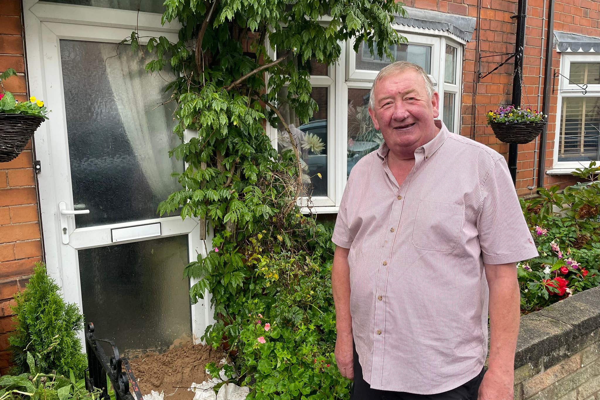 Kevin Maunder said he was trying to stay positive despite his home being flooded during Storm Babet (Callum Parke/PA)