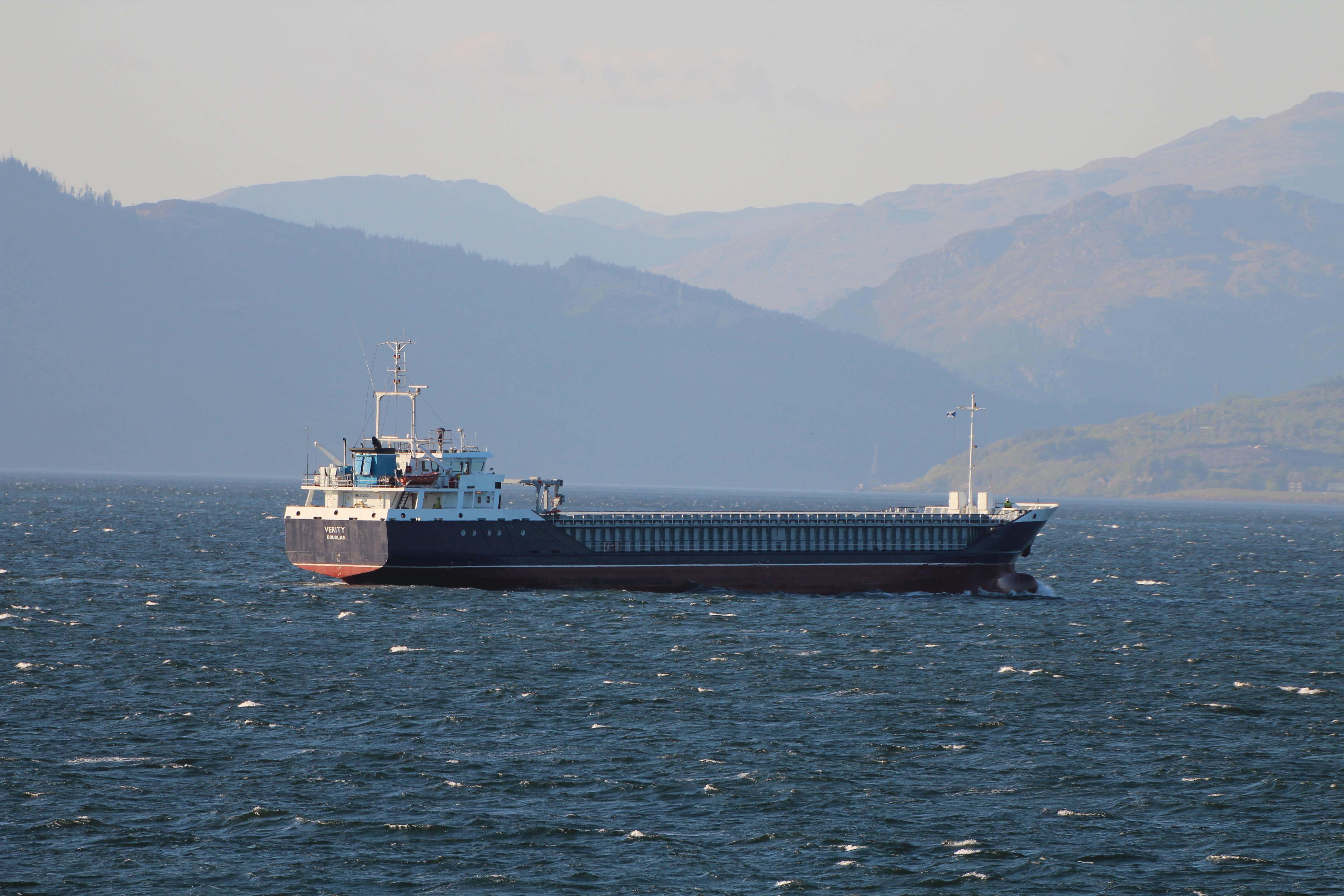 The Verity cargo ship had departed from Bremen, Germany (Alamy/PA)