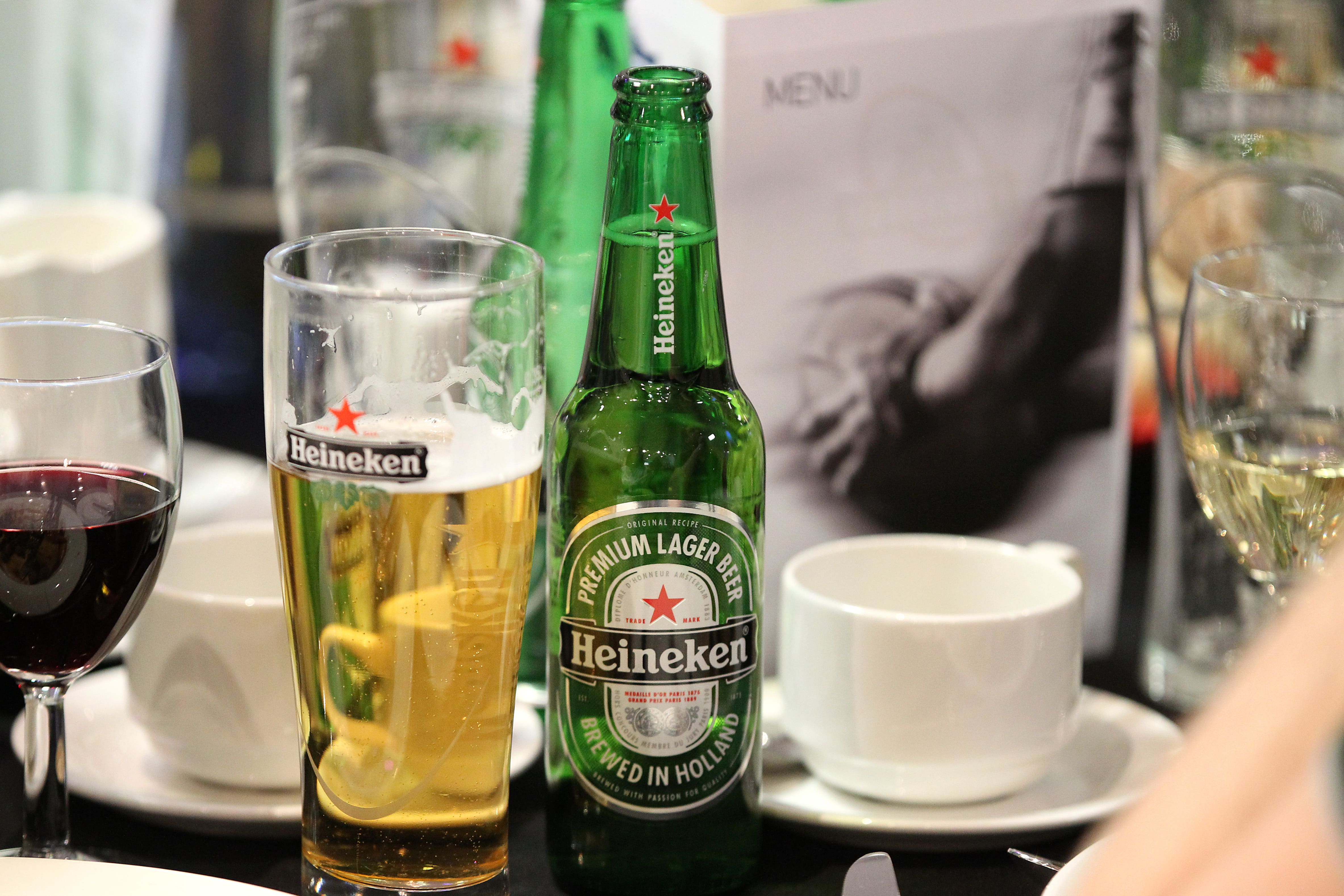 The maker of Heineken saw total revenues increase by 2% for the third quarter of 2023 to 9.6 billion euros (Lynne Cameron/PA)