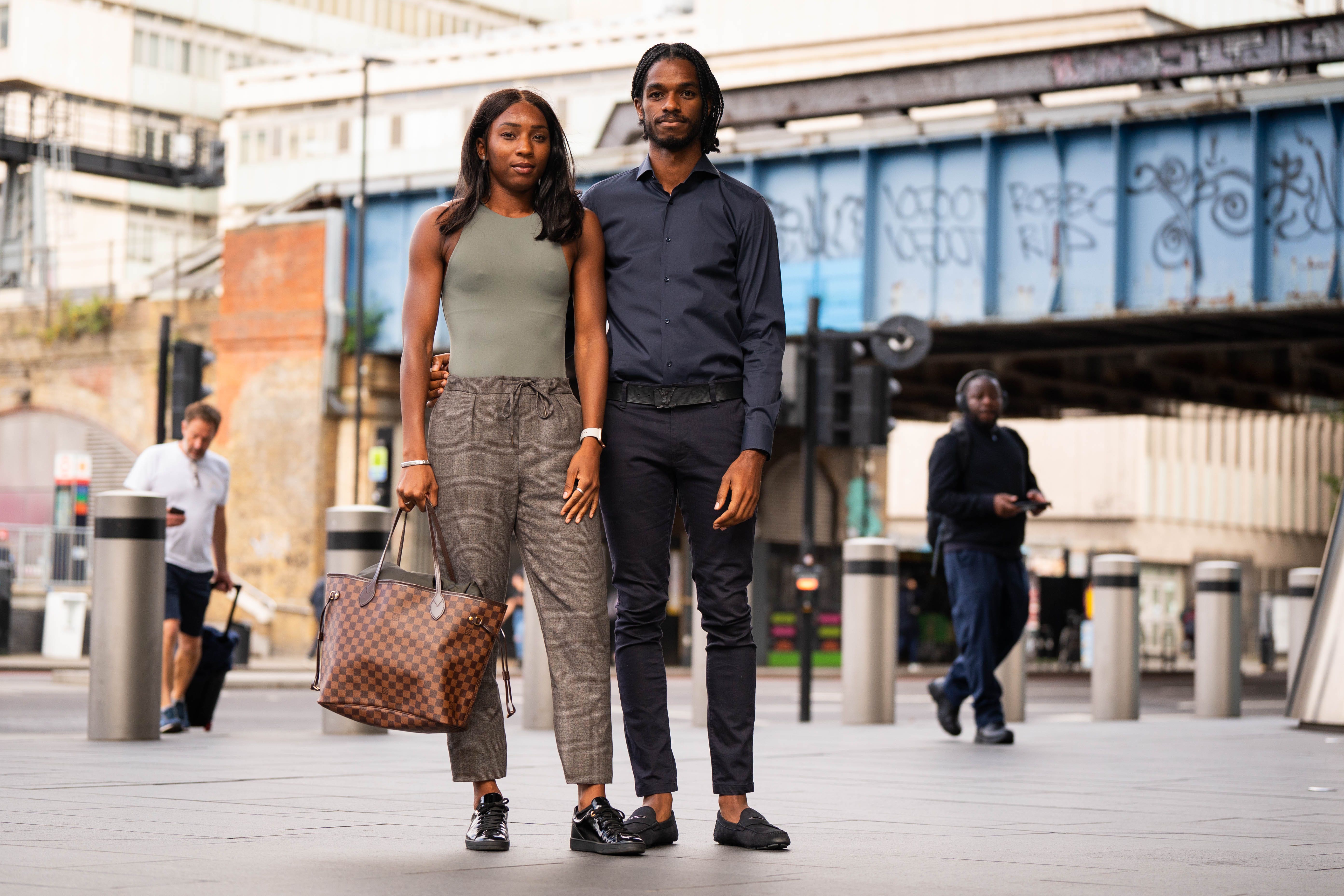 Bianca Williams and her partner Ricardo Dos Santos