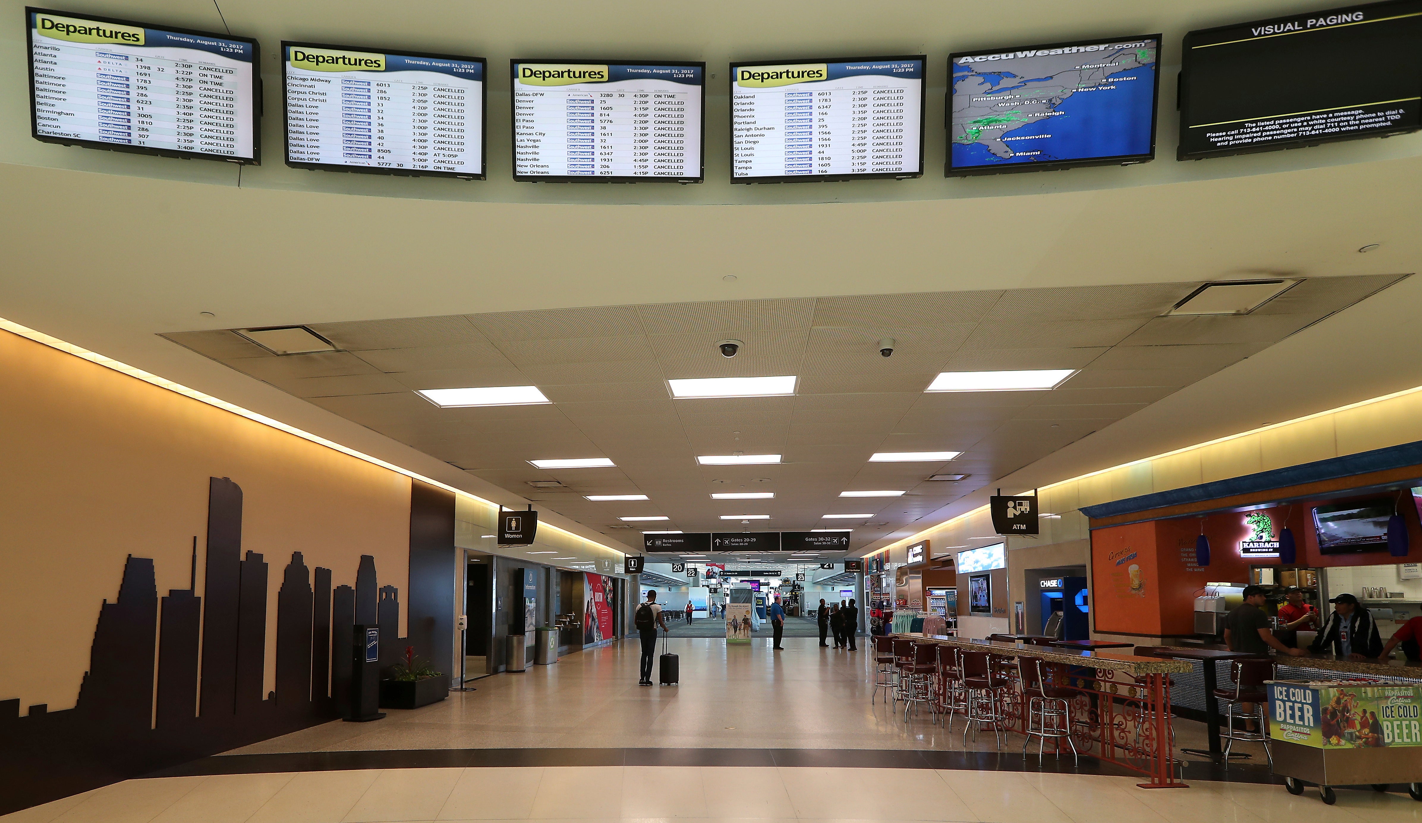 Houston Airport-Clipped Wings