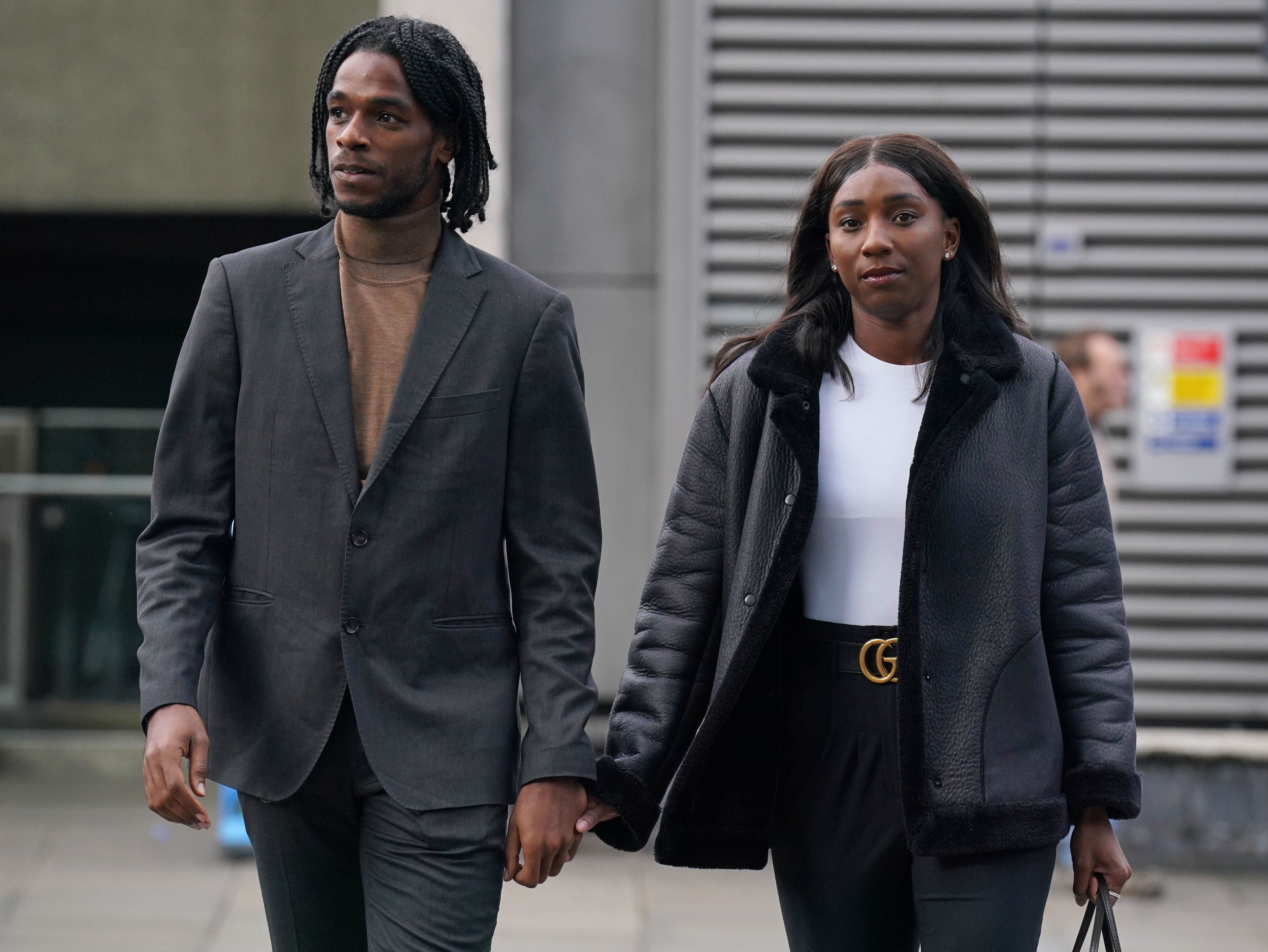 Bianca Williams and Ricardo Dos Santos arrive at Palestra House, central London