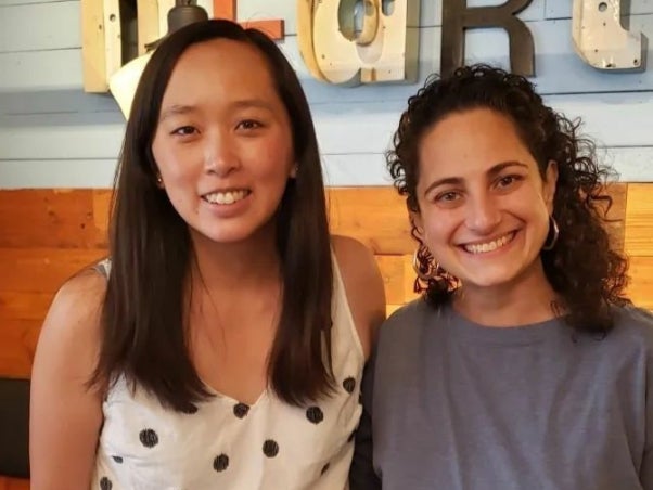 Senator Stephanie Chang (L) and Samantha Woll (R)