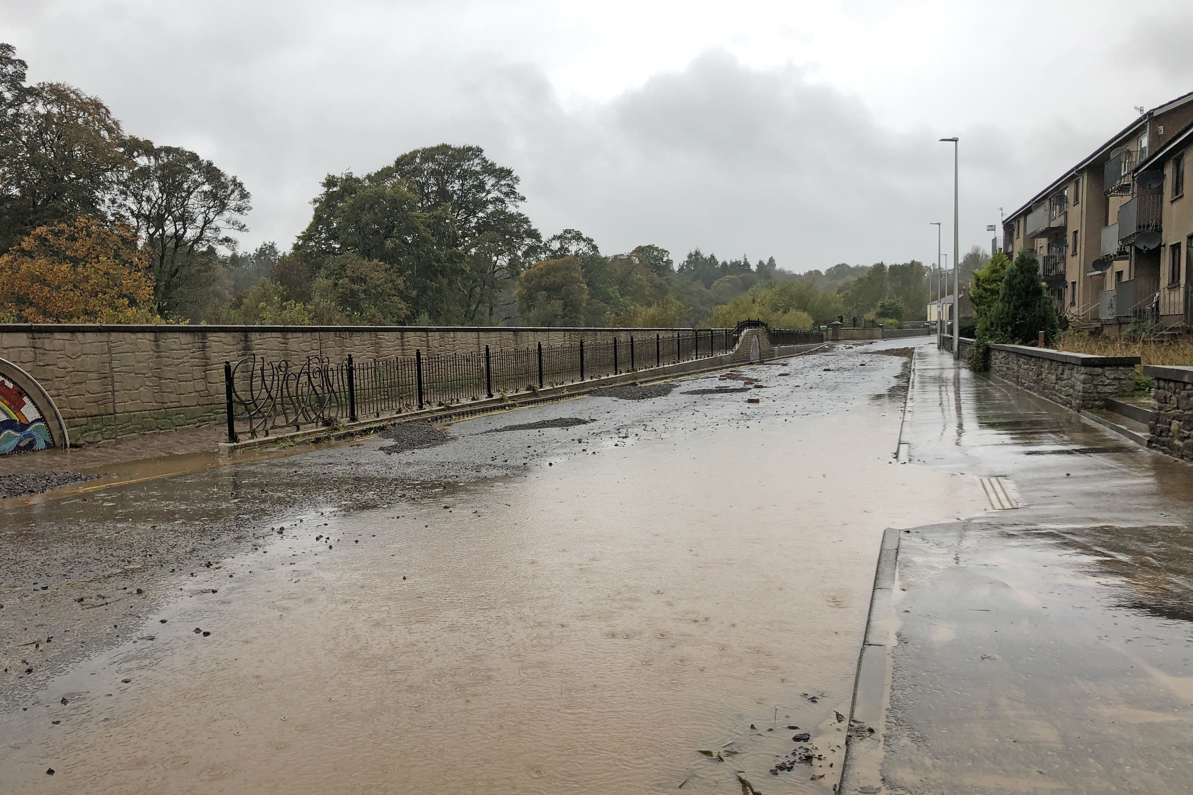 Brechin’s flood defences were breached (Neil Pooran/PA)