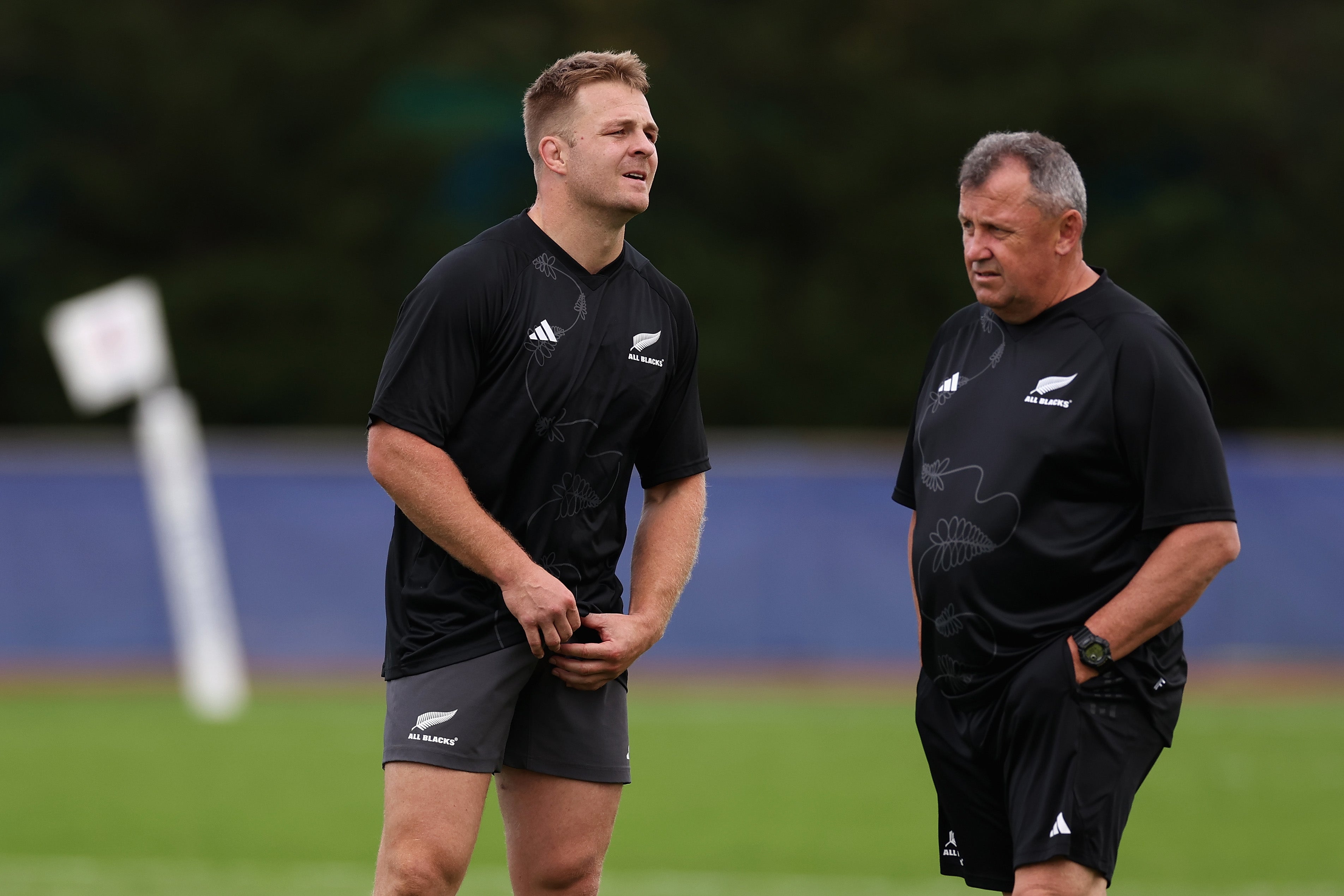 All Blacks captain Sam Cane and head coach Ian Foster