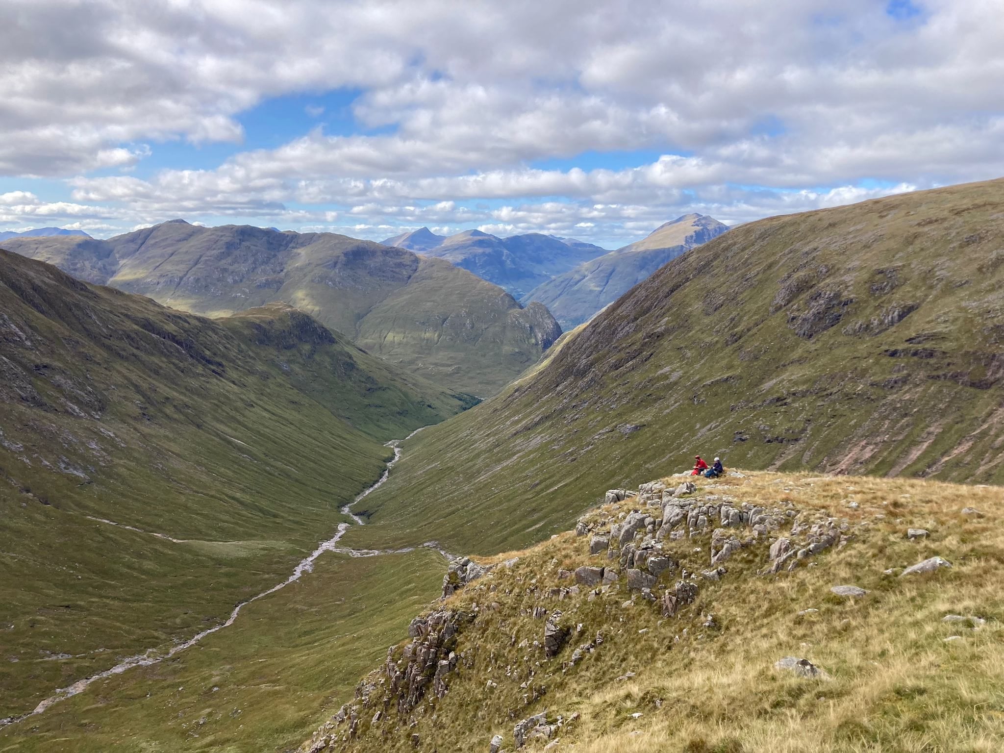 Rescuers scour the Highland hills during the search for Mr Kelly