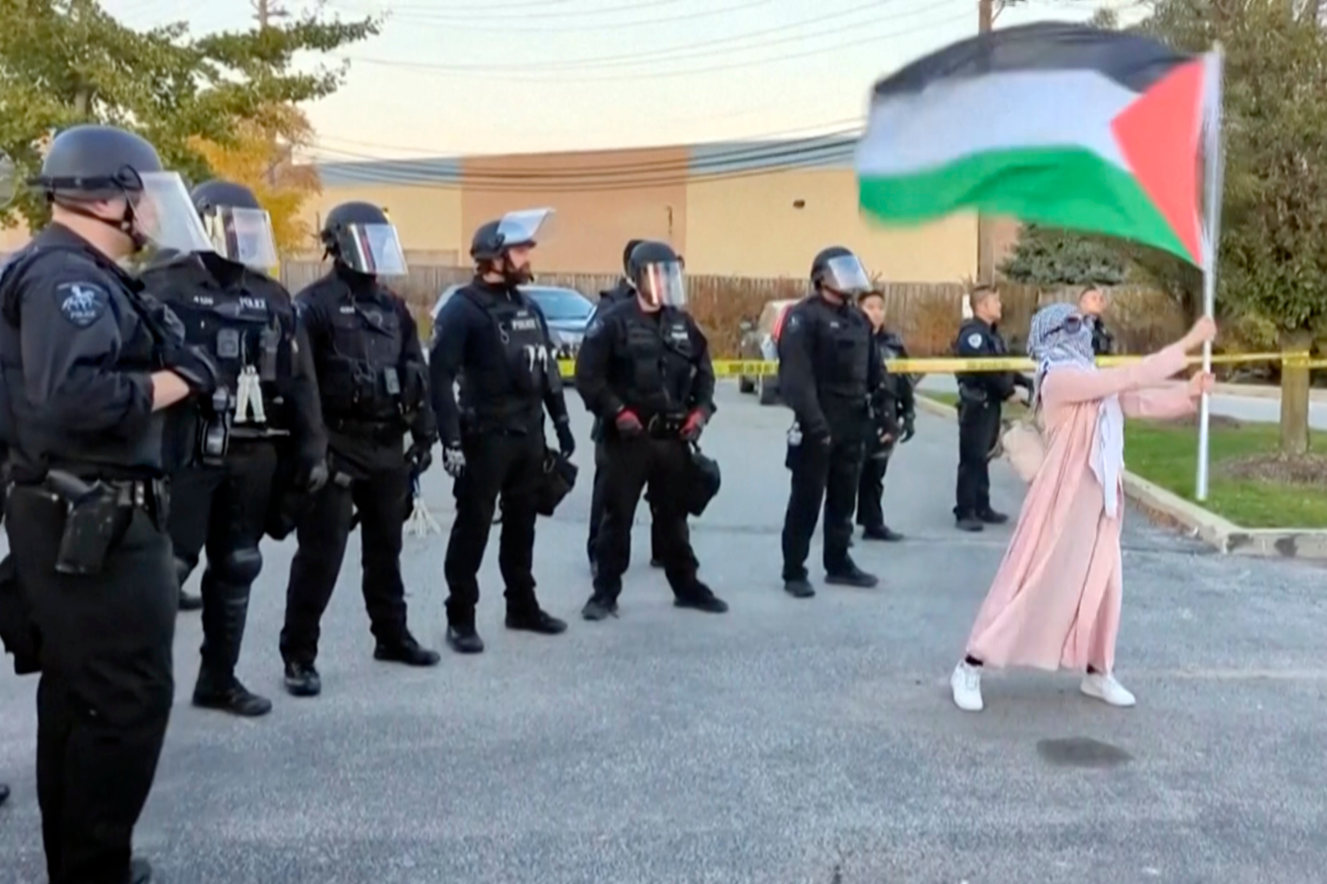 Israel Palestinians Illinois Demonstration