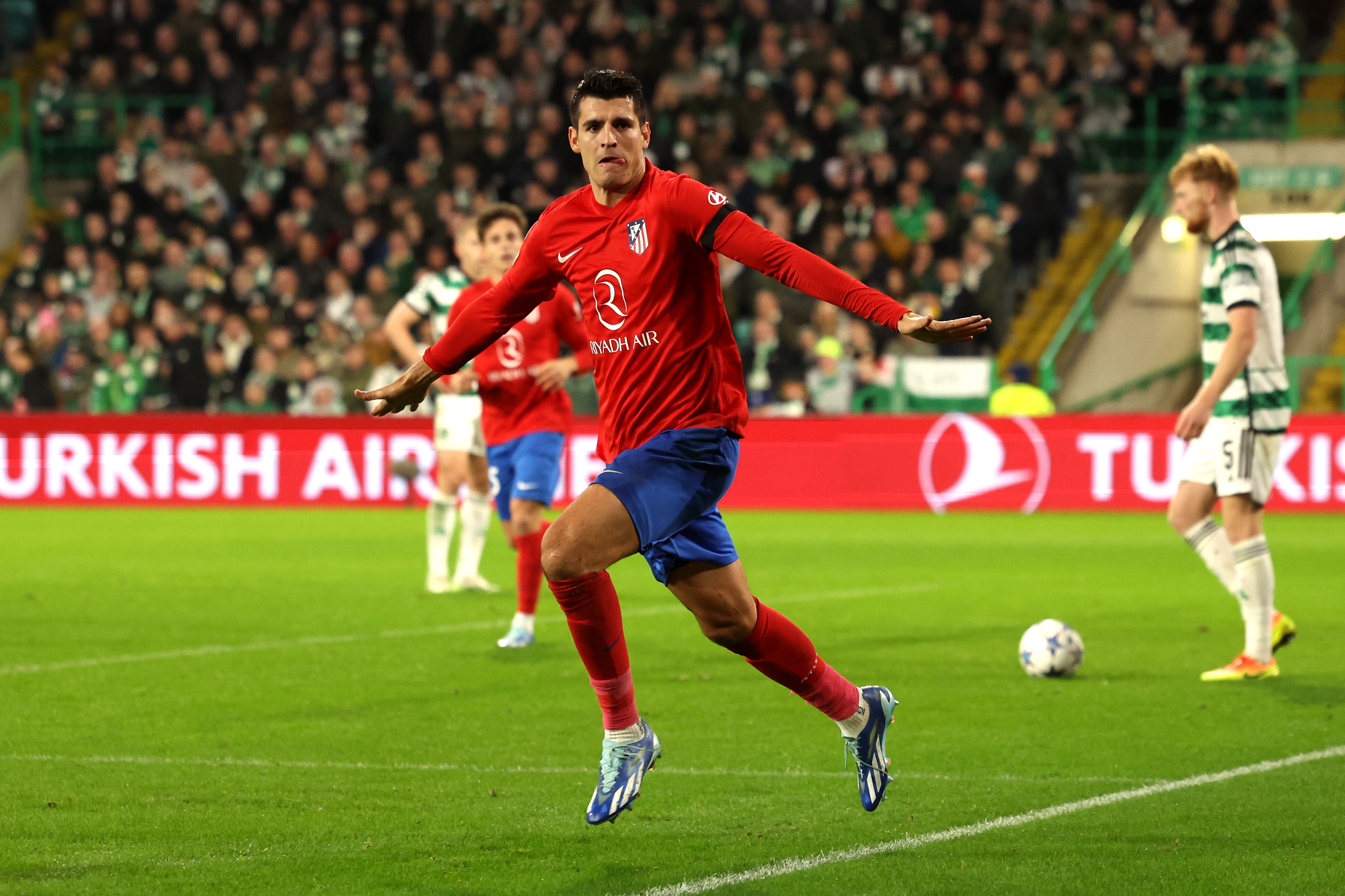 Morata celebrates Atletico’s second equaliser