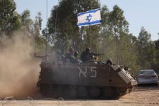 Israel-Hamas live: US hits targets in Syria as Palestinian ministry publishes names of 7,000 dead