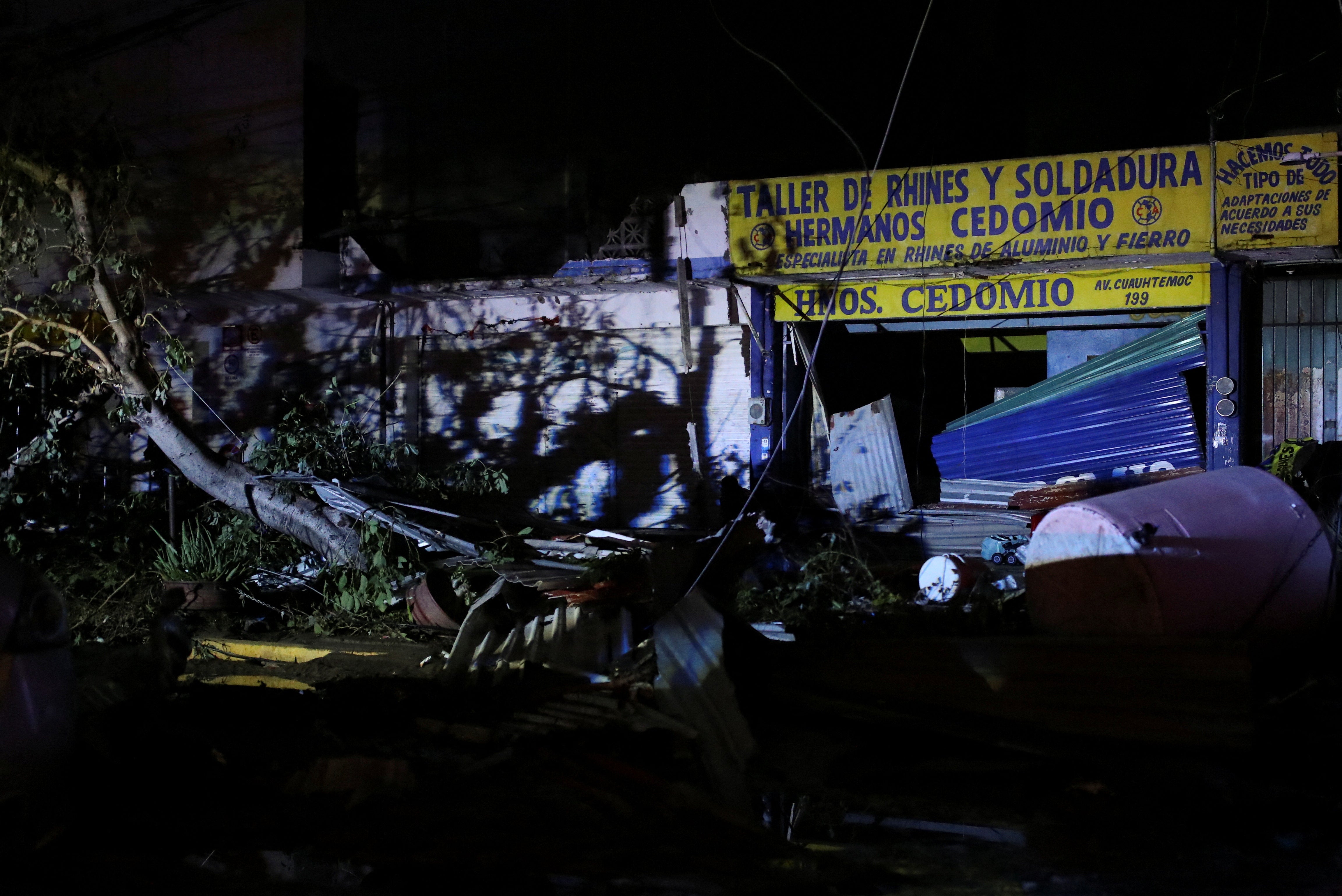 A view shows damage after Hurricane Otis hit, in Acapulco in the Mexican state of Guerrero