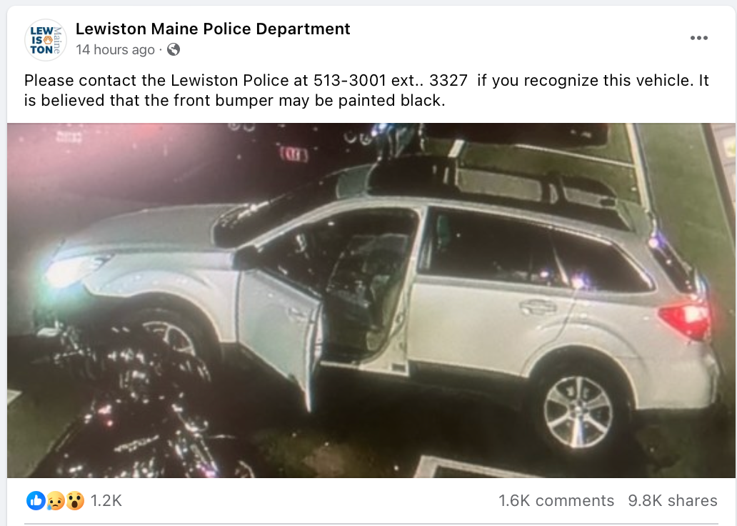 Vehicle identified by Lewiston police