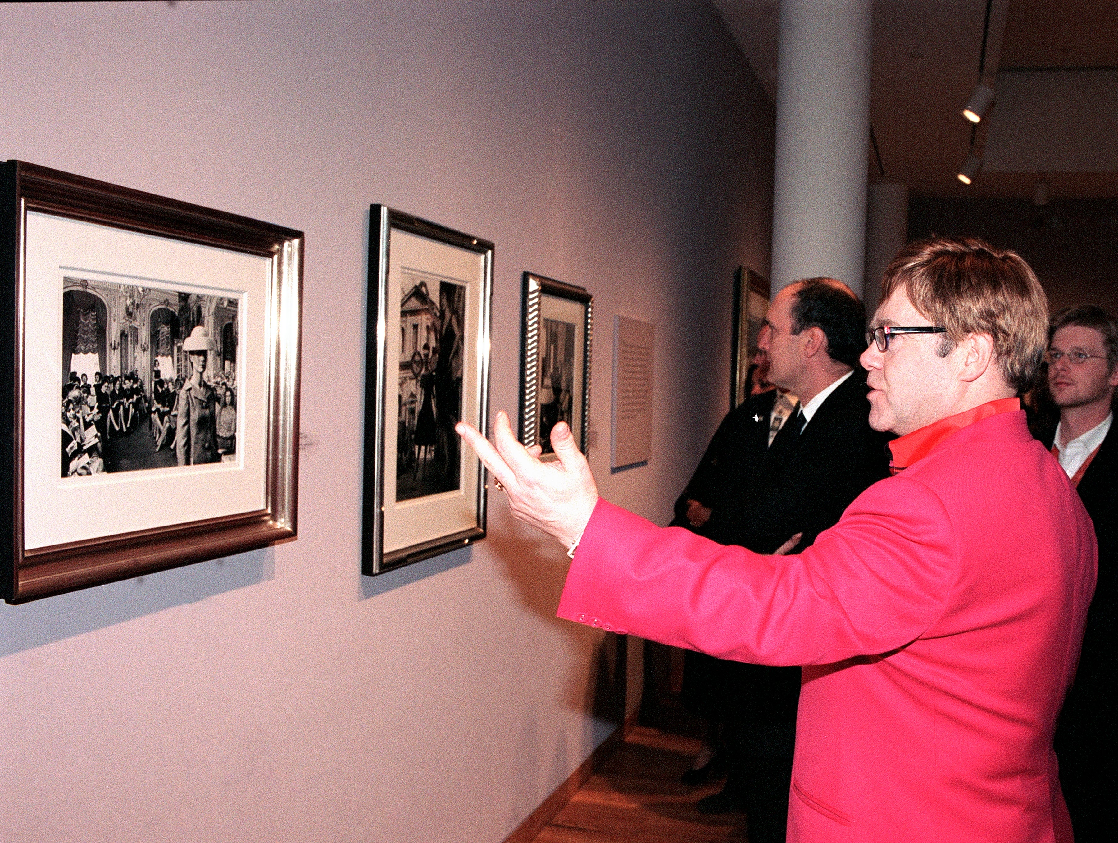 Elton John shares his photo collection in Atlanta, Georgia in 2000