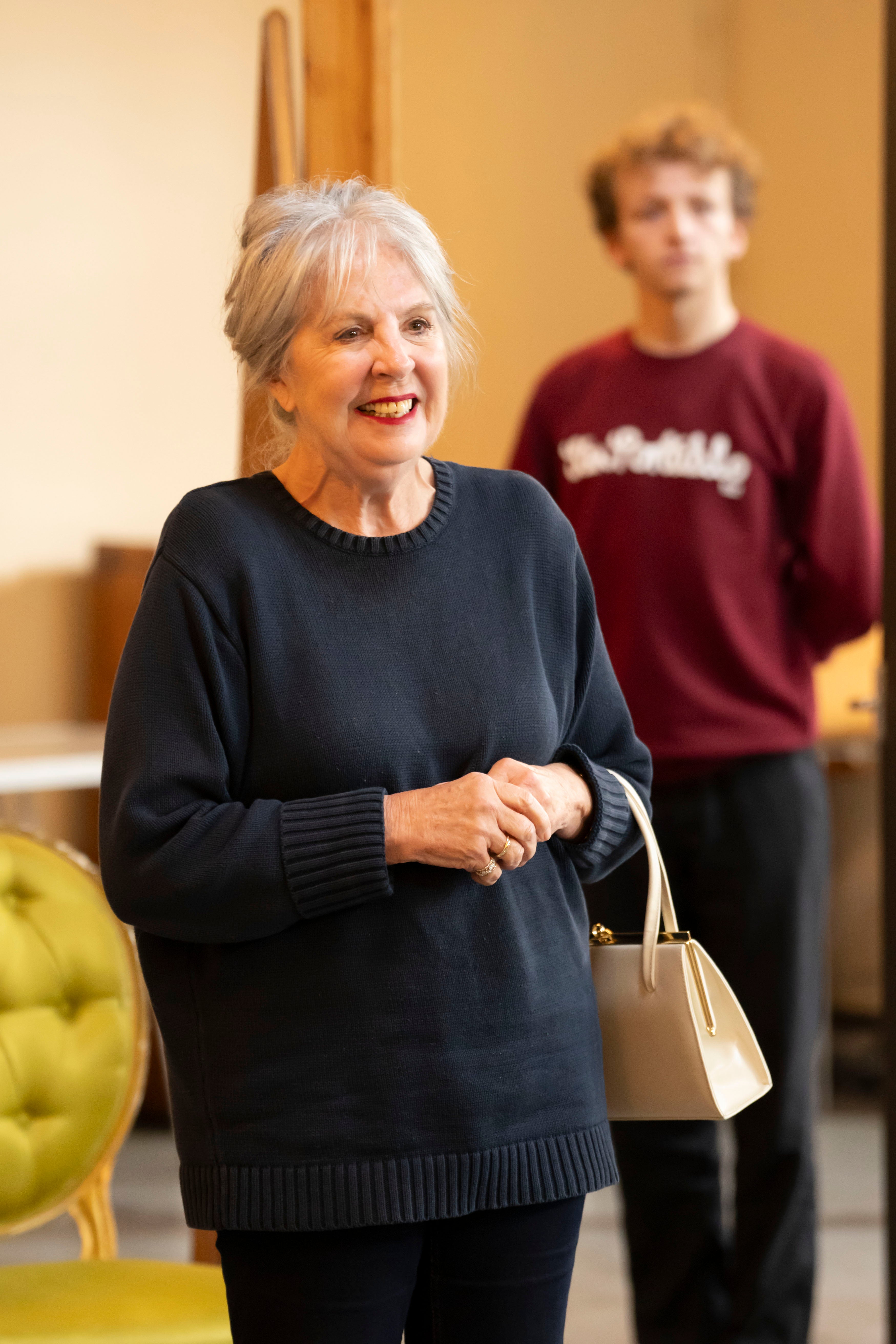 Penelope Wilton as the Queen Mother in rehearsals for ‘Backstairs Billy'