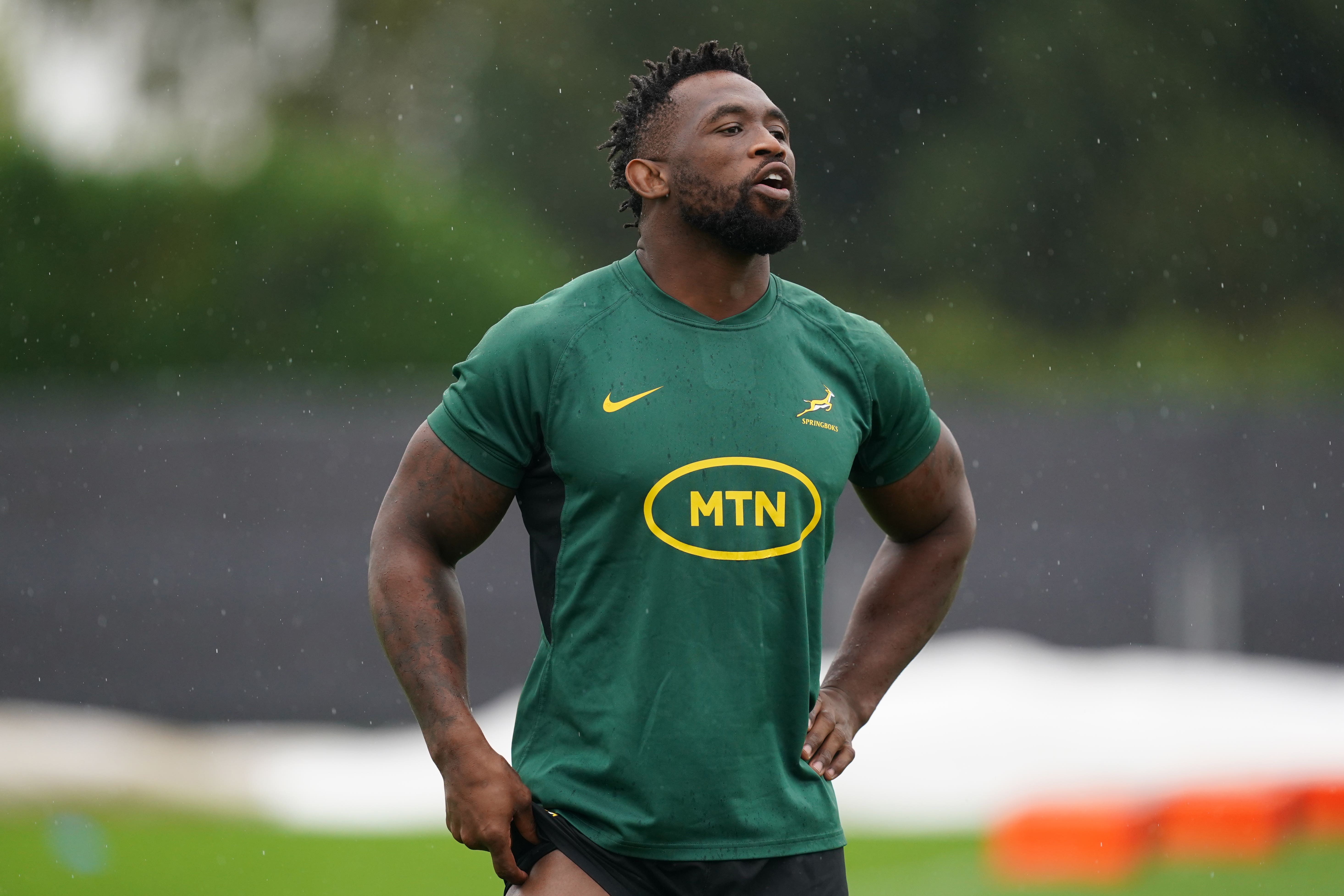 Siya Kolisi will lead South Africa as they bid to retain their World Cup title (David Davies/PA)