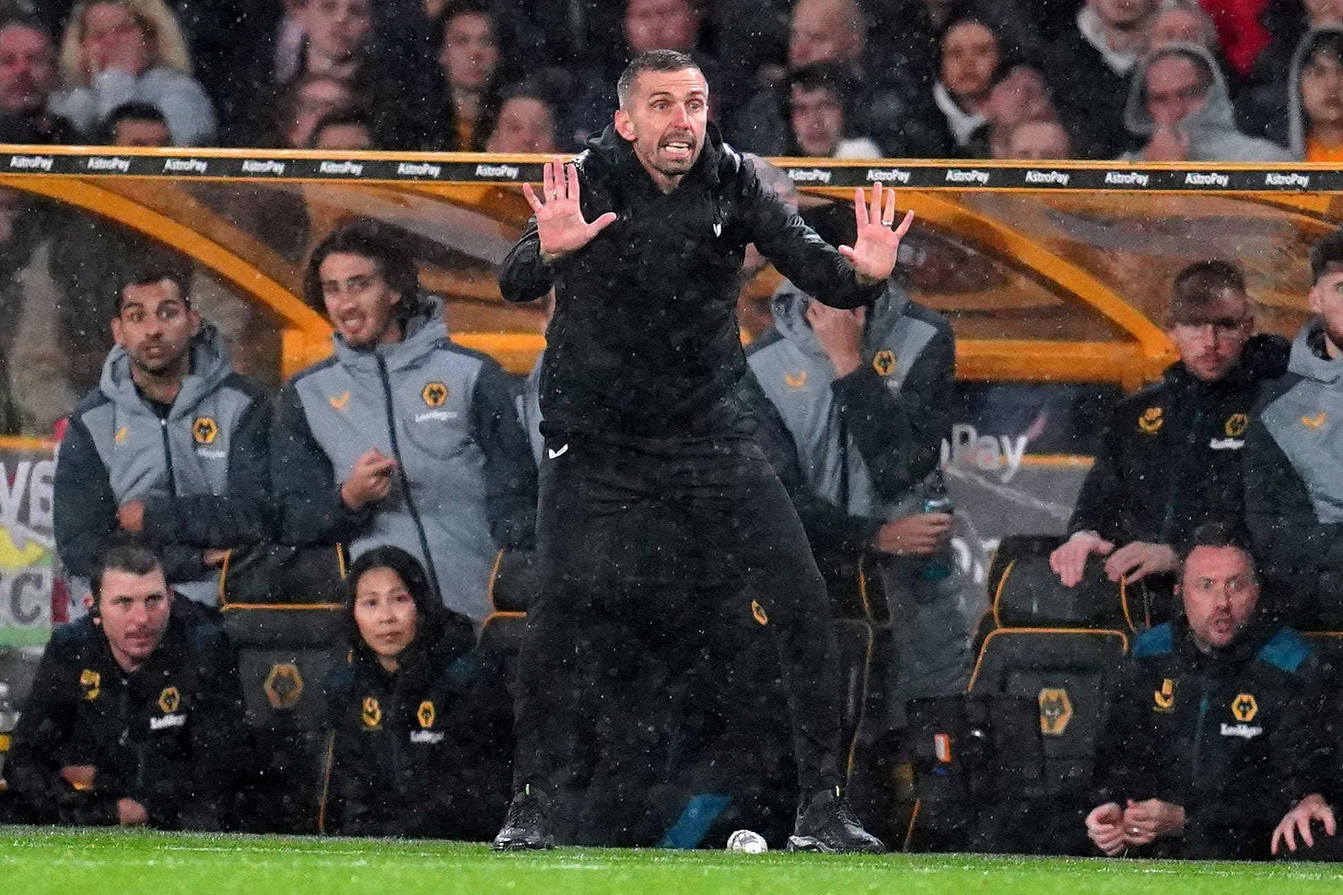 Gary O’Neil was aggrieved at Newcastle’s penalty (Nick Potts/PA)