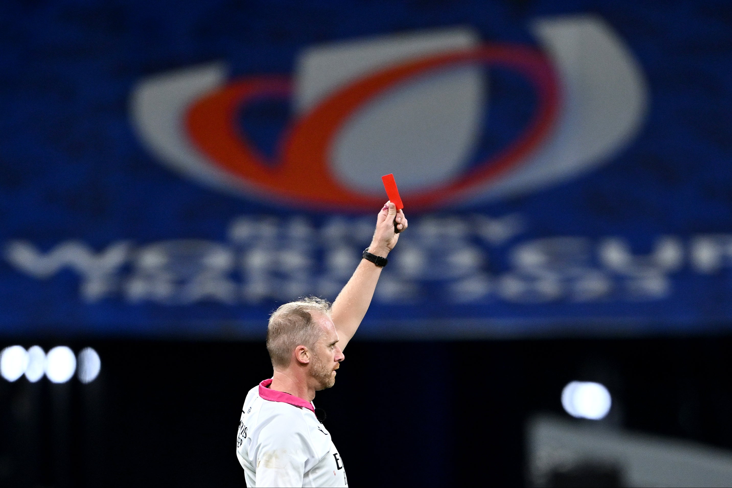 A permanent introduction of a 20-minute red card will be discussed by World Rugby in November