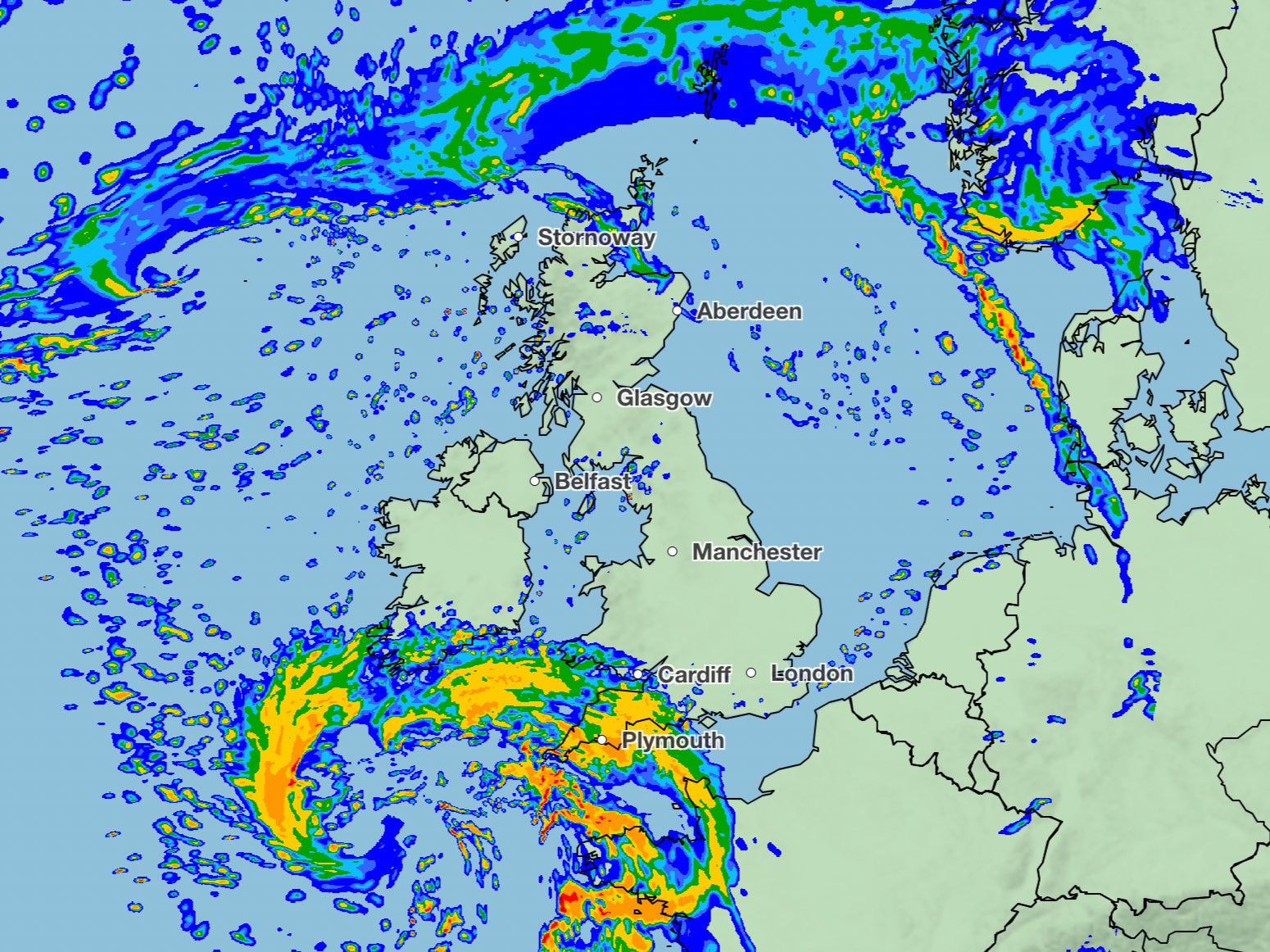 Strongs winds carried across the Atlantic by the jet stream will reach the UK on Wednesday