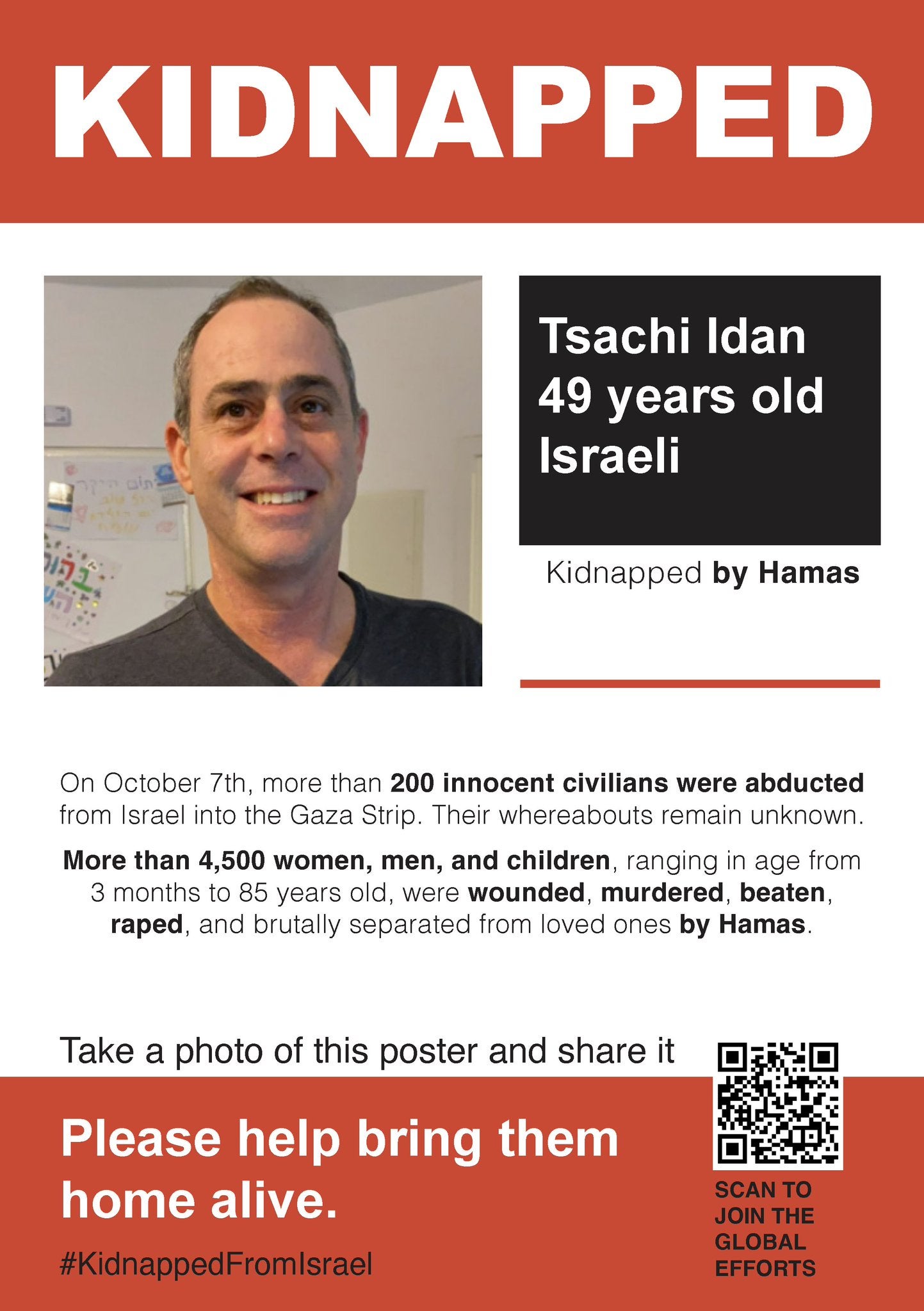 Tsachi Idan is still missing