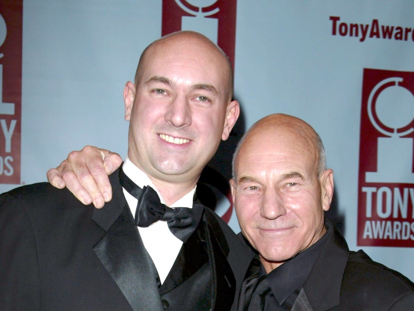 Sir Patrick Stewart with son Daniel in 2004