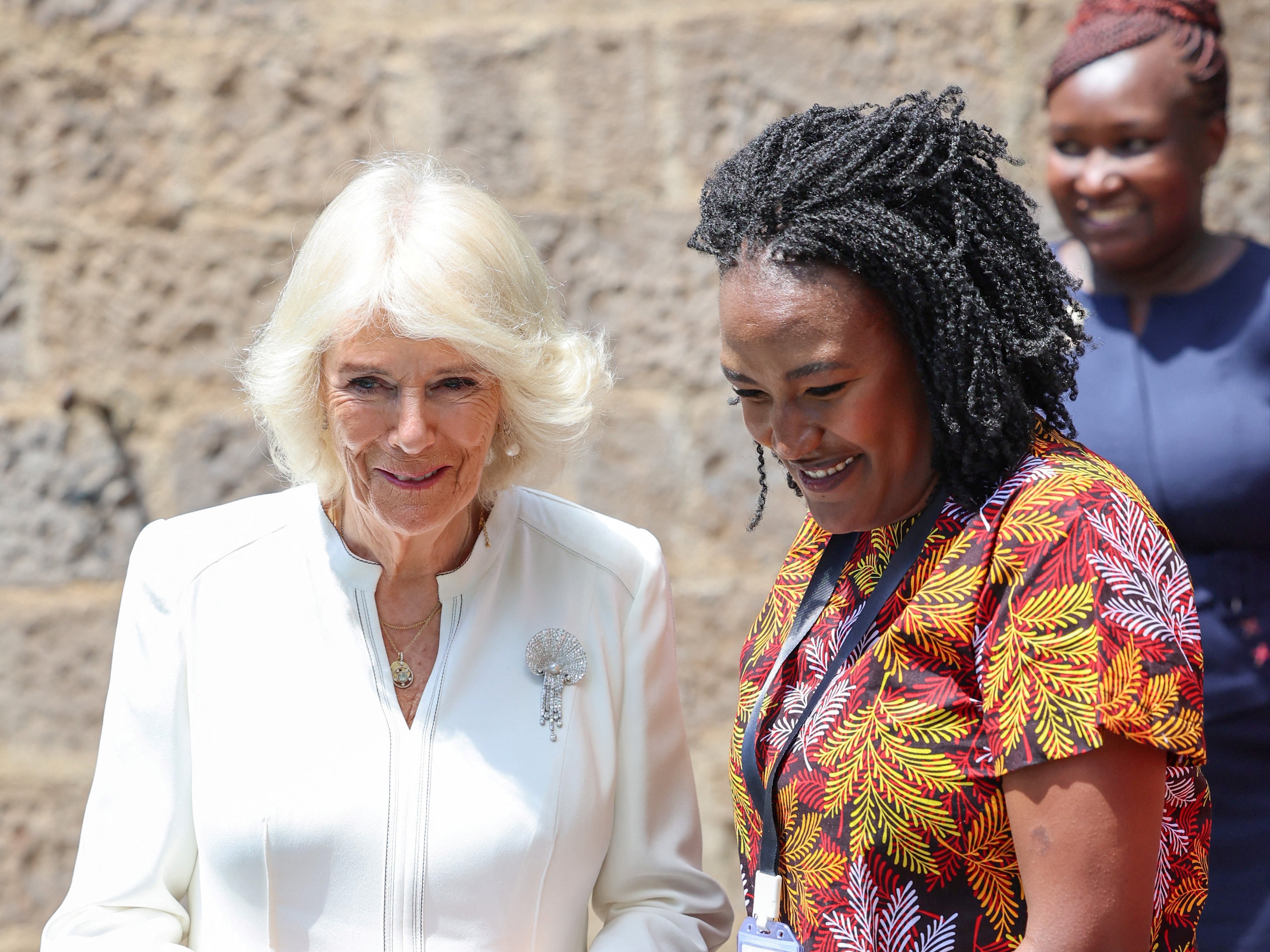 On Tuesday, Queen Camilla met the founders of Book Bunk, a Kenyan charity restoring public libraries