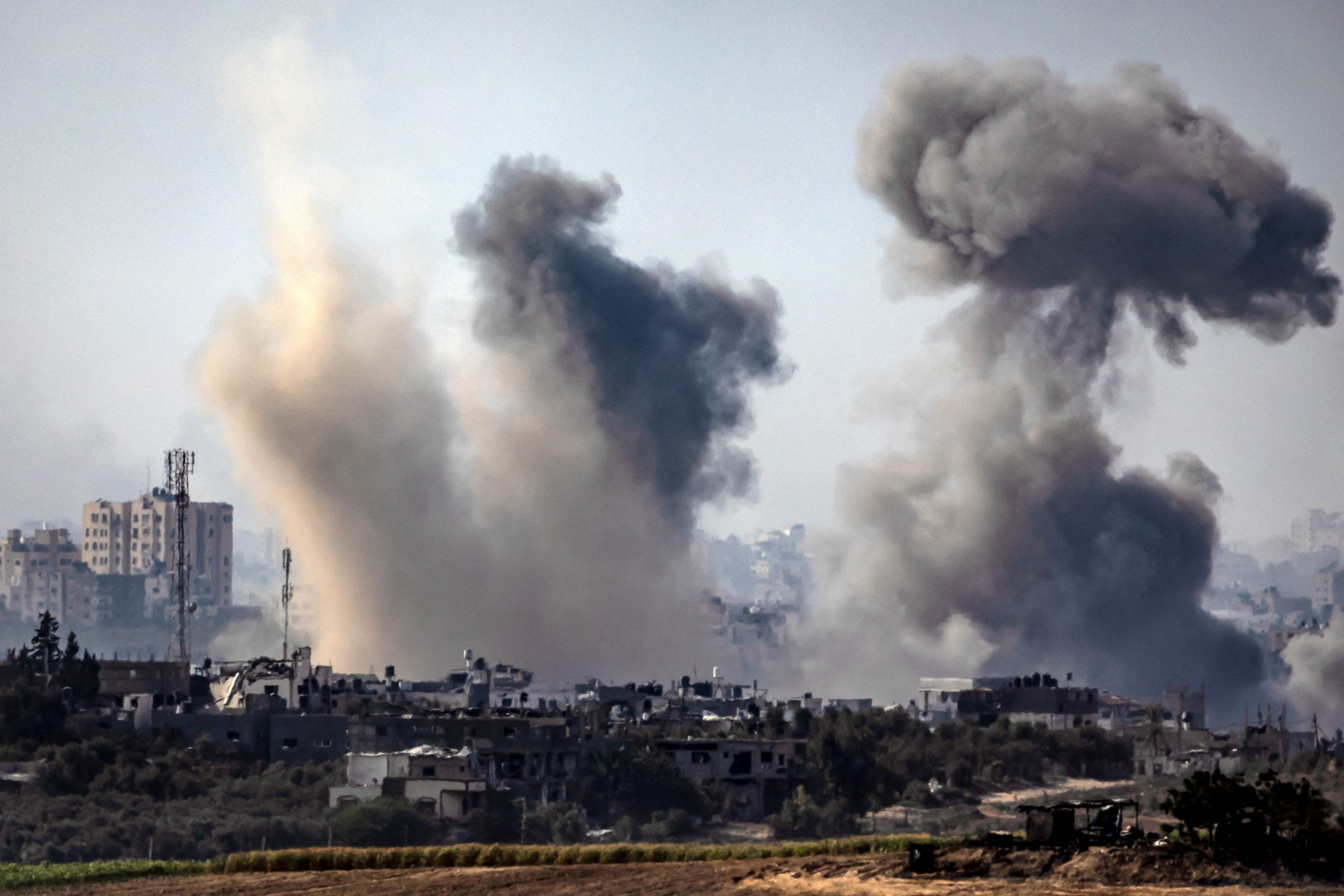 Israeli bombardment of the Gaza Strip continued on Tuesday