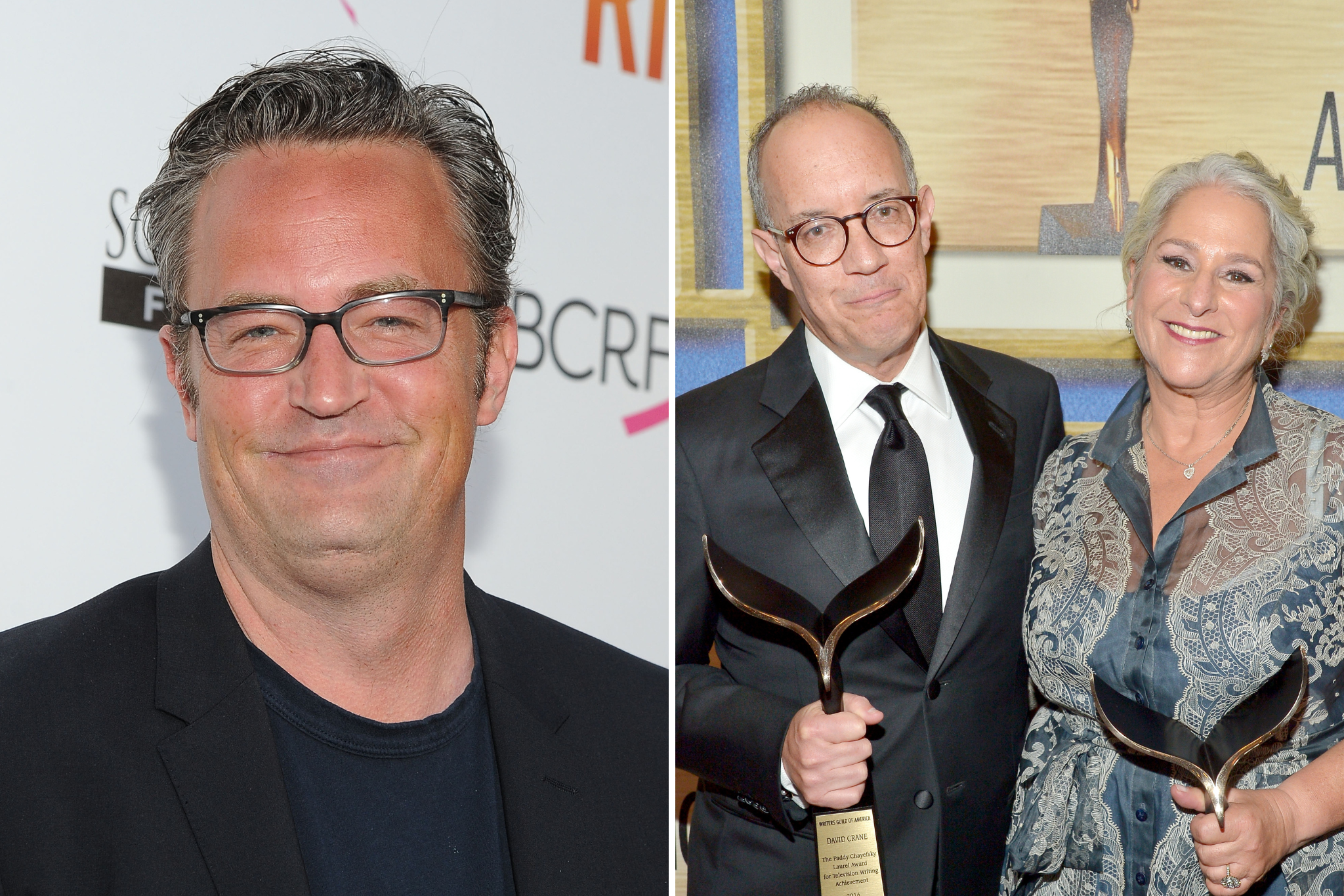 Matthew Perry, David Crane and Marta Kauffman