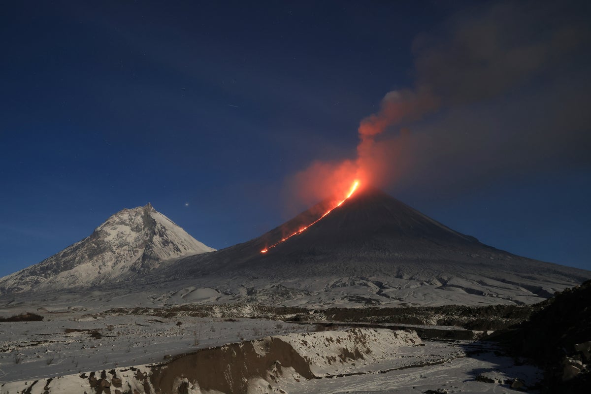 Volcano in Russia’s far east starts erupting after huge Pacific earthquake