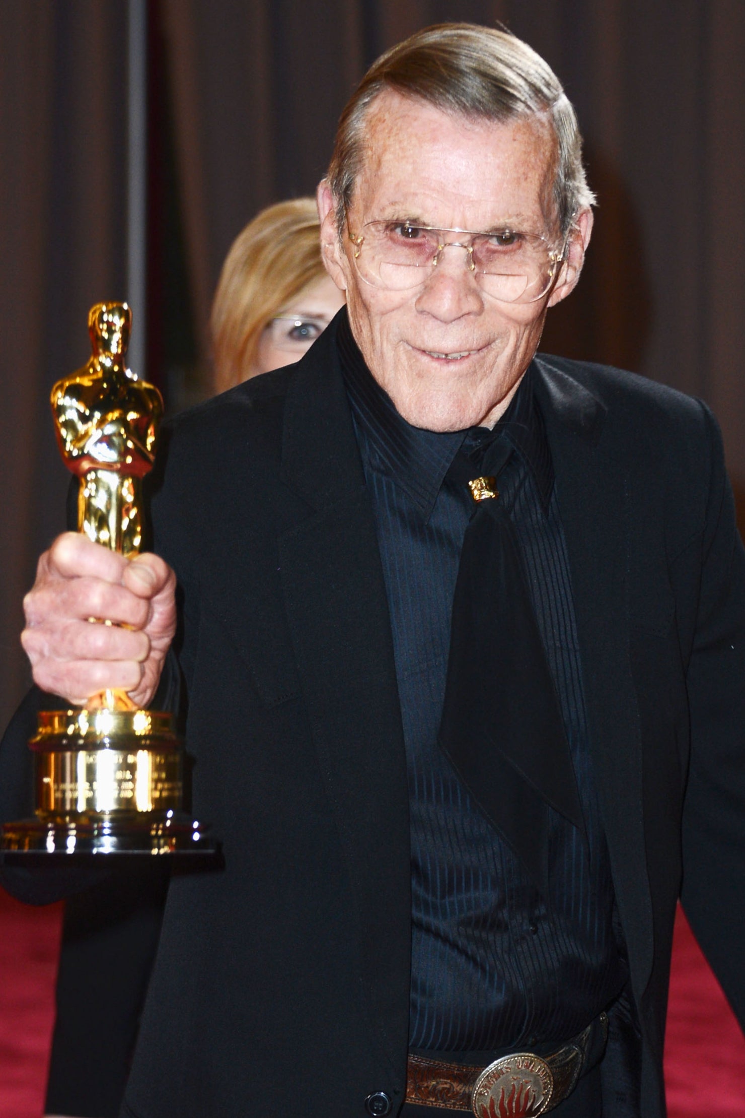 Finally: legendary stuntman turned filmmaker Hal Needham, with his honorary Oscar in 2013