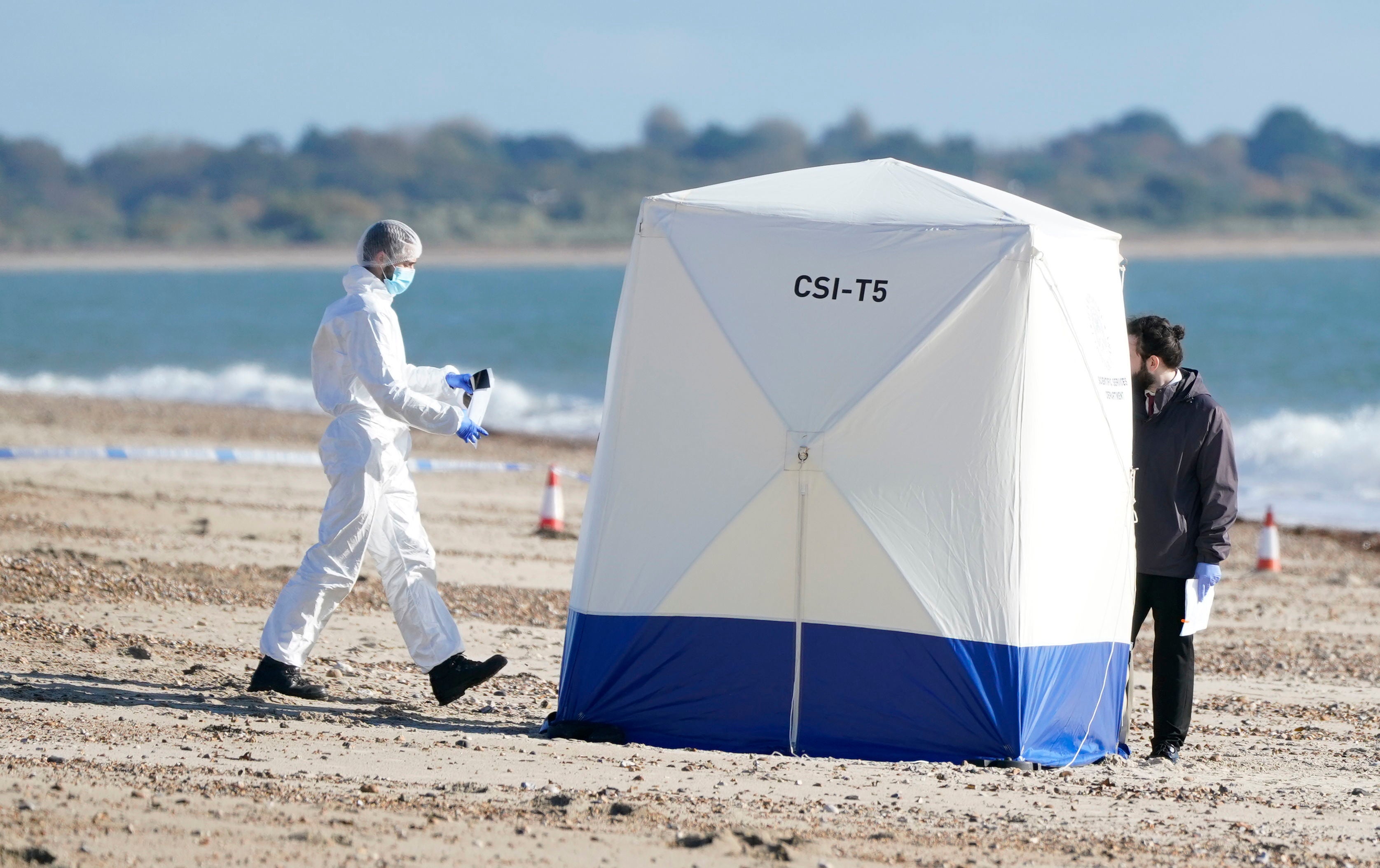 A body was discovered off a beach in Southsea, Portsmouth on Tuesday morning