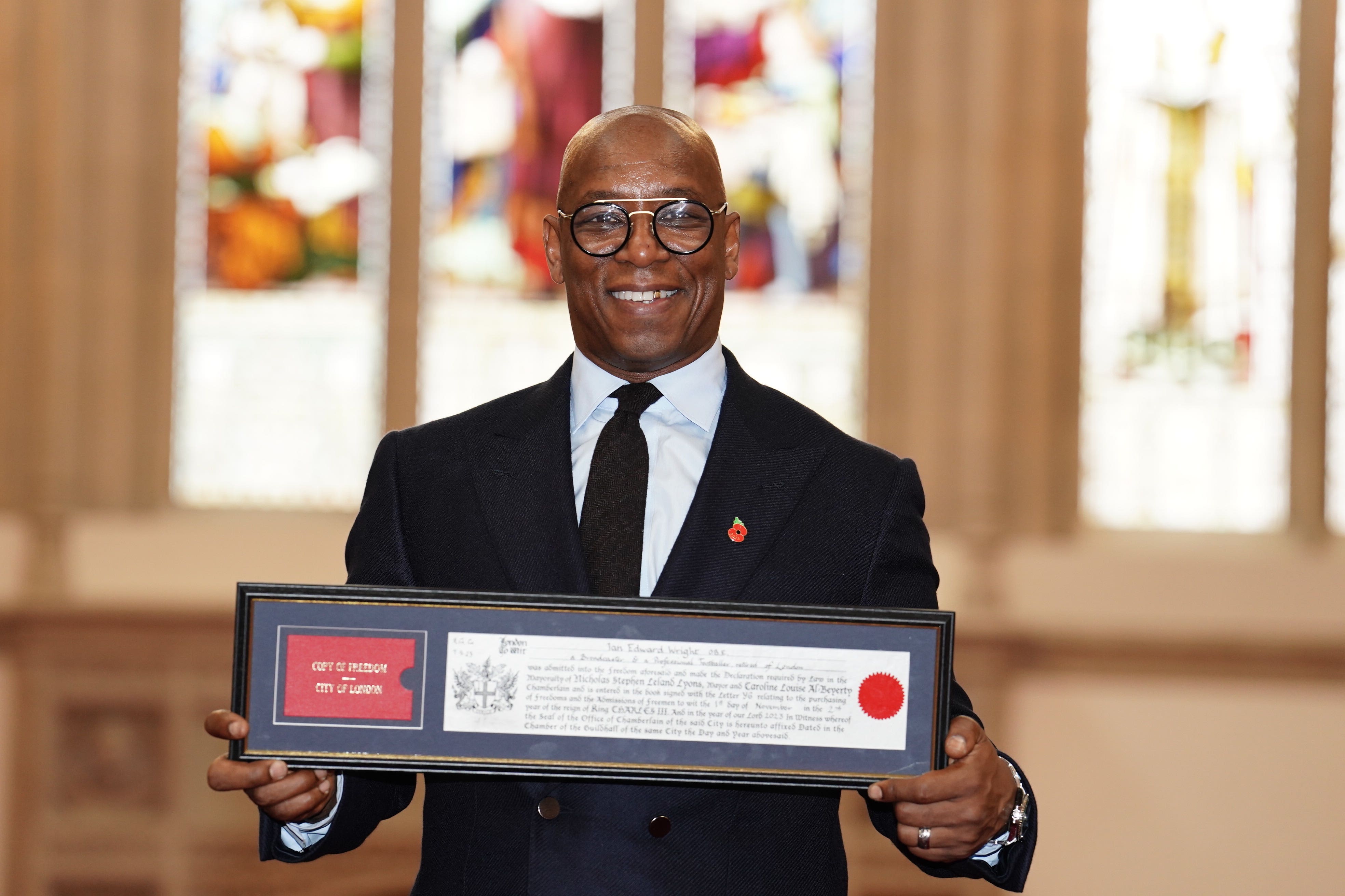 Ian Wright played 33 times for England during his career (Jordan Pettitt/PA)