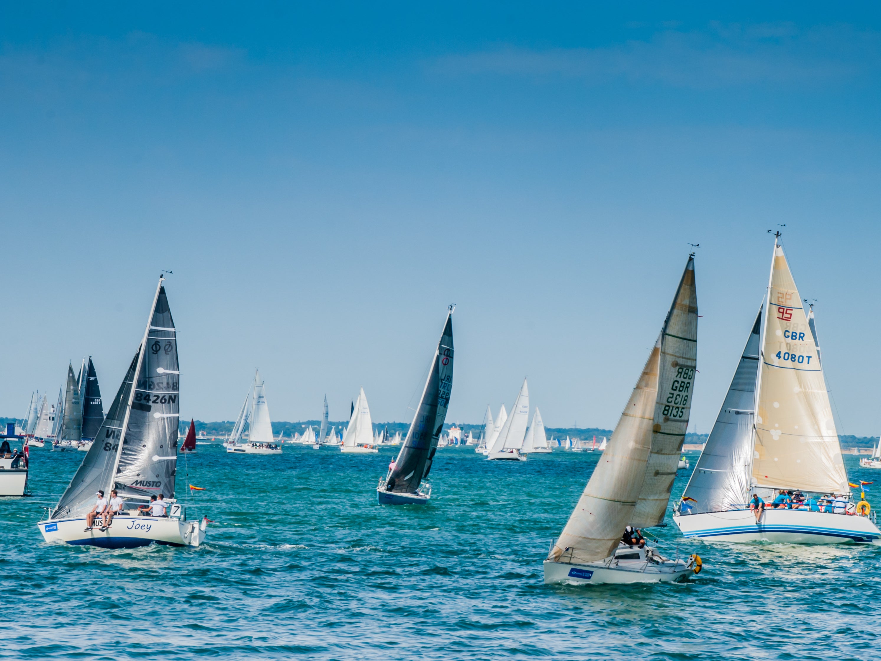 The Cowes Week sailing regatta draws a nautical-loving crowd